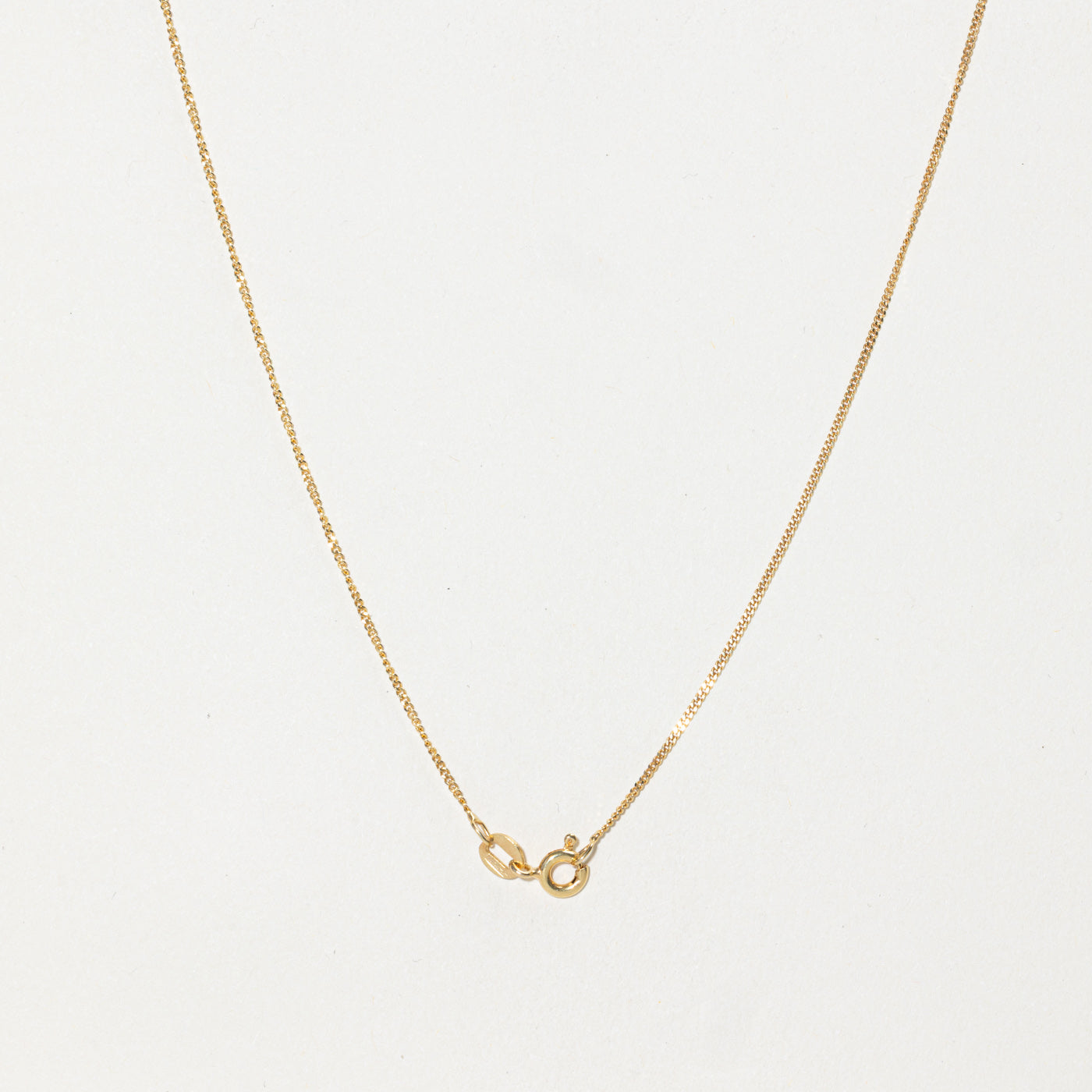 18k Pear Cut Sapphire & Diamond Pendant Necklace | 0.22ct, 0.01ct | 16"