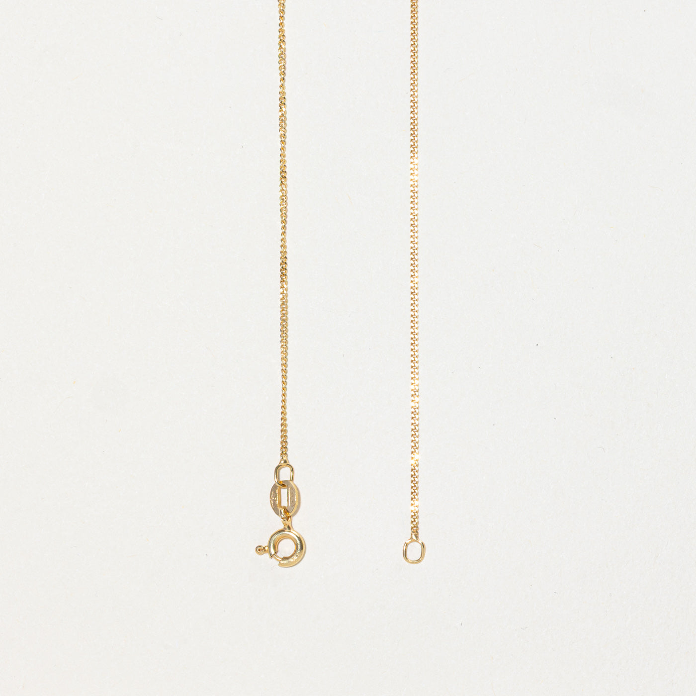 18k Pear Cut Sapphire & Diamond Pendant Necklace | 0.22ct, 0.01ct | 16"