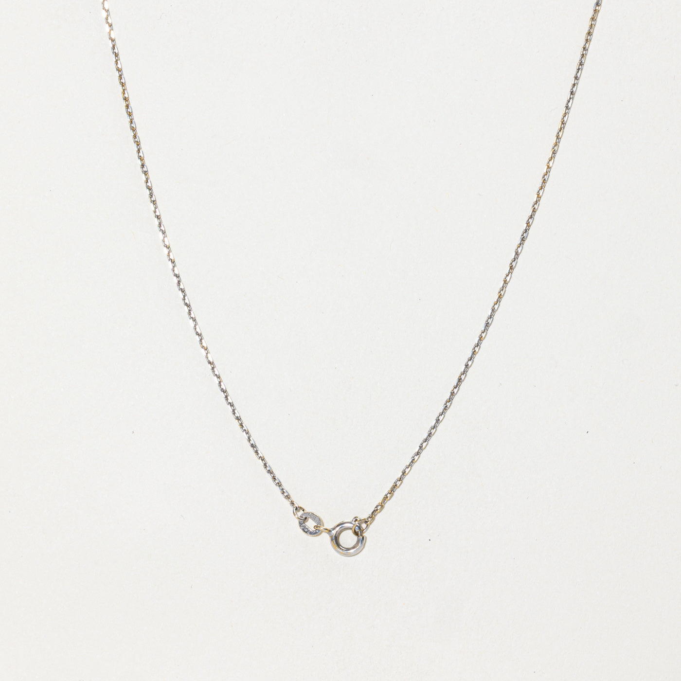 18k Three Stone Tourmaline & Diamond Pendant Necklace | 2.90ctw, 0.04ct | 17"