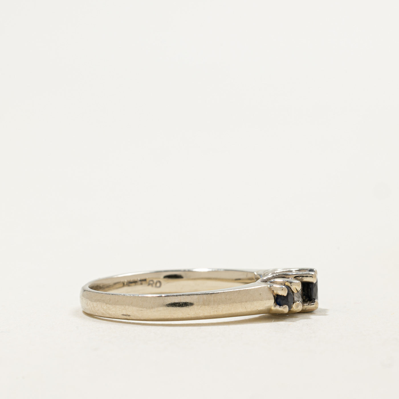 14K Sapphire & Diamond Accented Ring | 0.38ctw, 0.18ctw | SZ 6.5