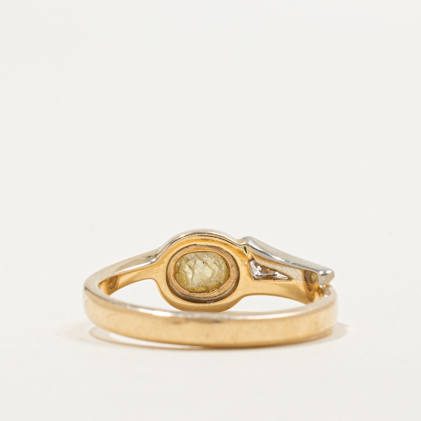 14K Bezel Set Polki Cut Diamond Ring | 0.50ctw | SZ 7.25