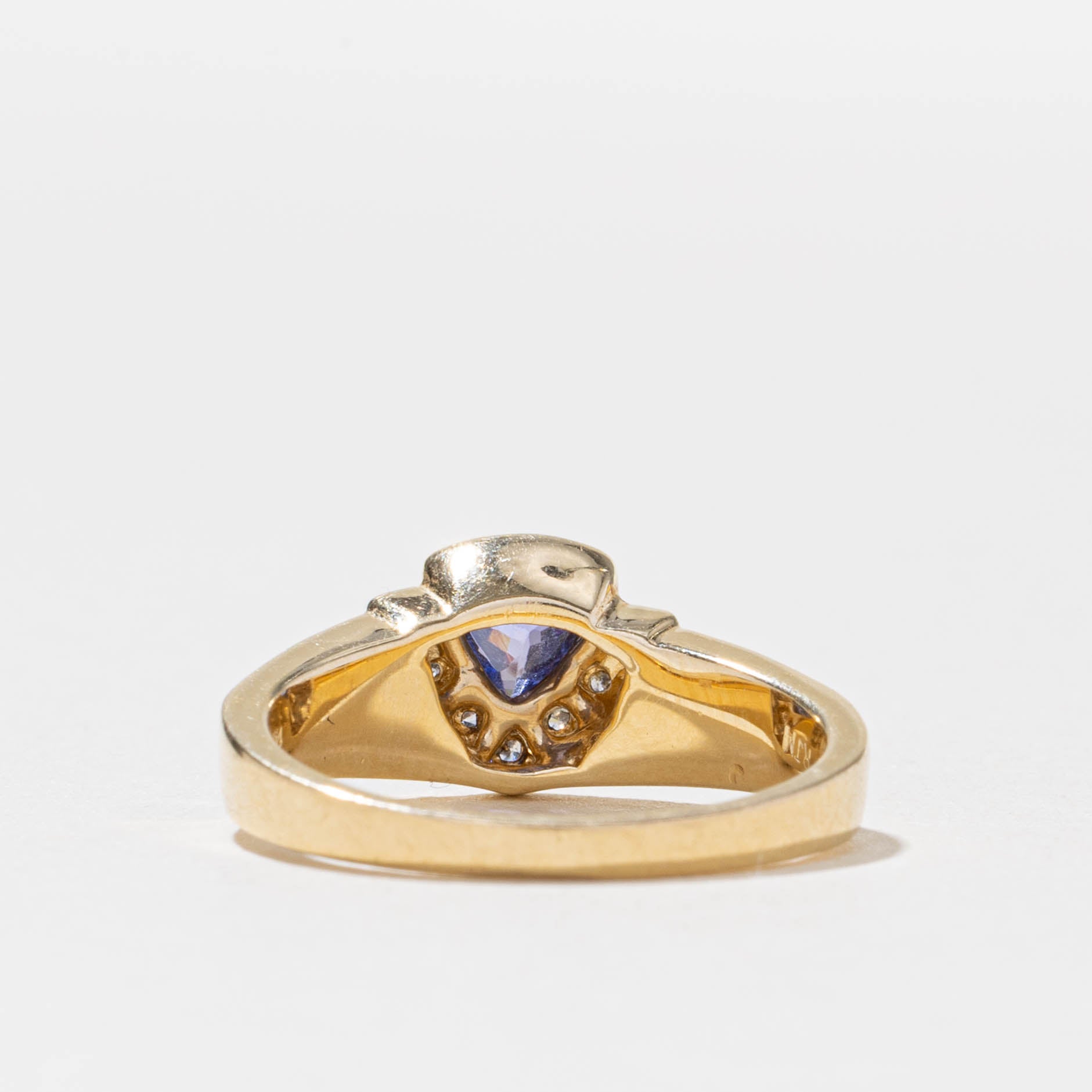 14k Tanzanite & Opal Ring with Diamond Accented | 0.80ctw, 0.05ctw | SZ 7.25