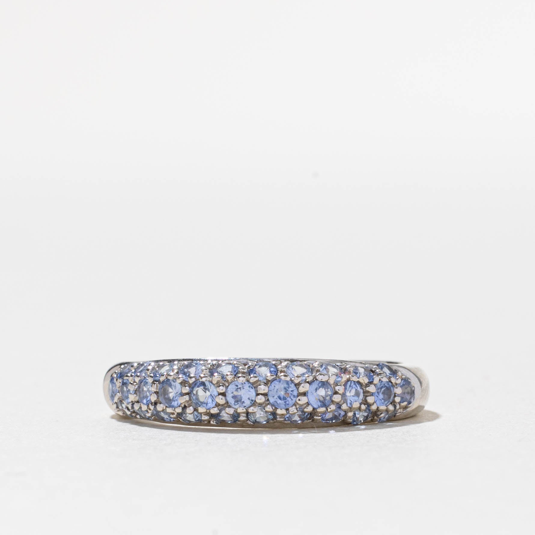 18k Pavé Set Tanzanite Band | 0.80ctw | SZ 8