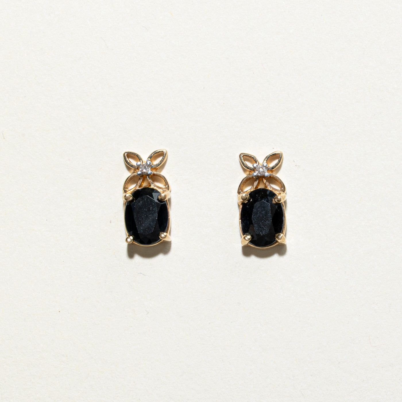 Sapphire & Diamond Flower Accented Stud Earrings | 2.40ctw