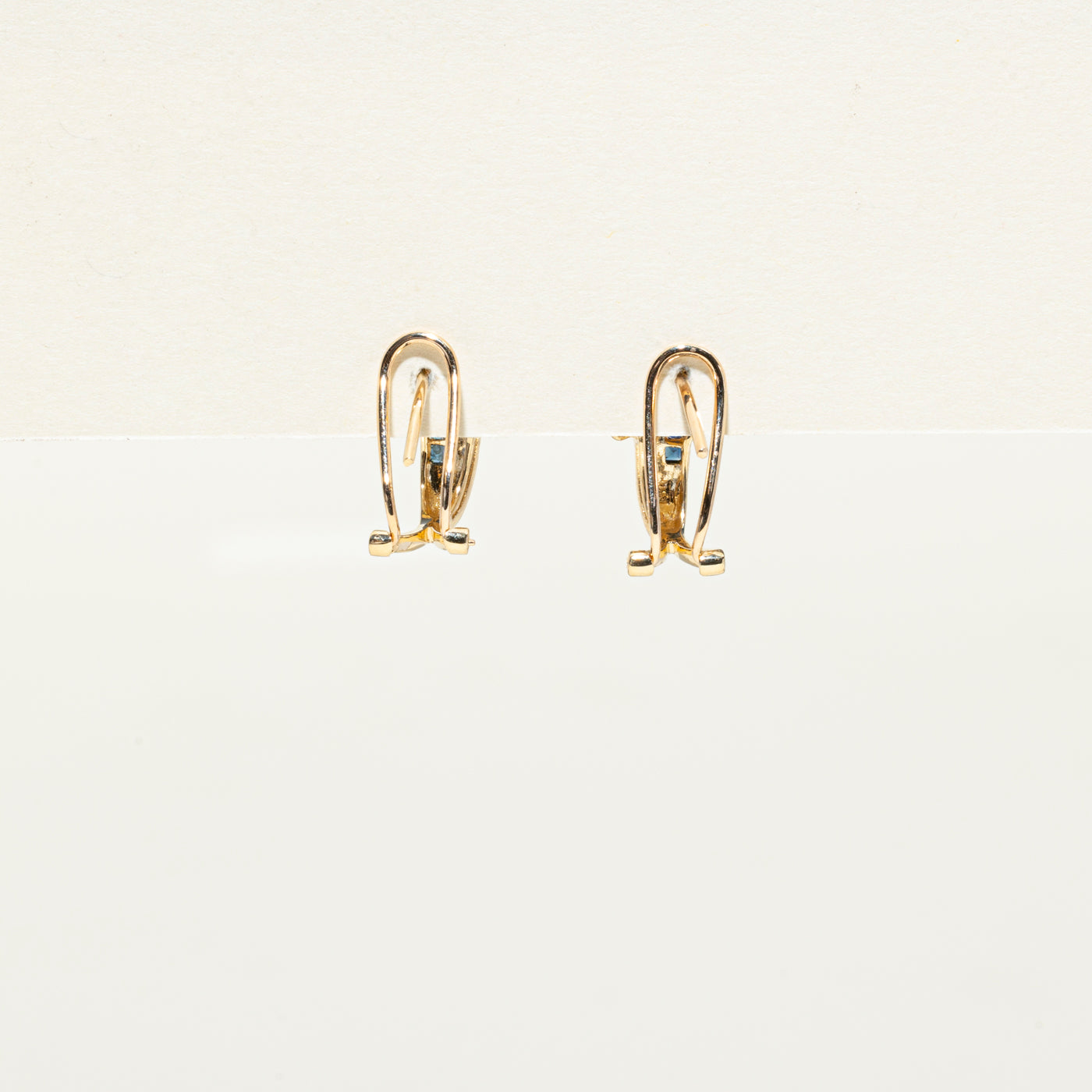 Multi Gemstone Knot Half Huggie Earrings | 0.37ctw, 0.04ctw