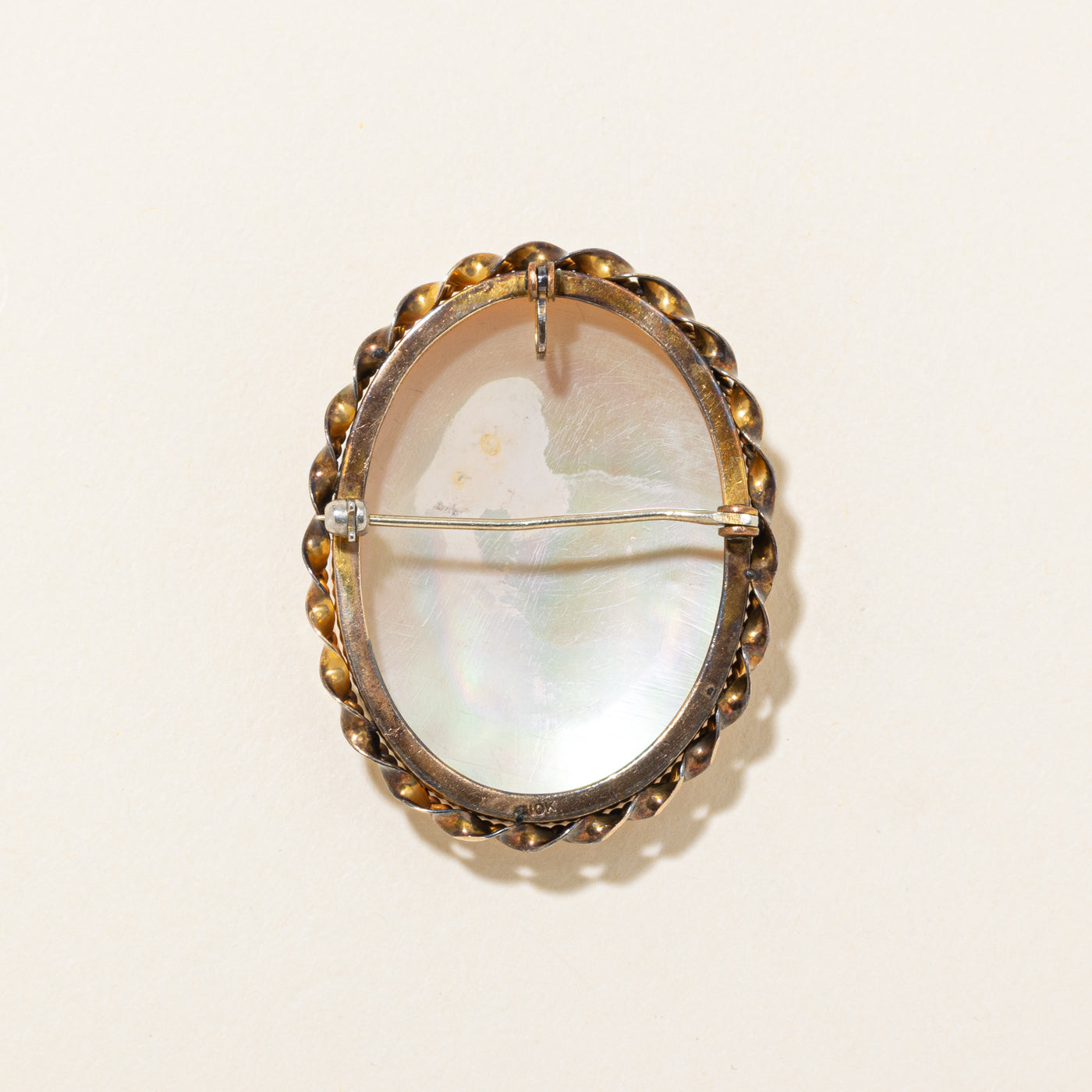 10k Mercury/Hermes Cameo Brooch | 25ct