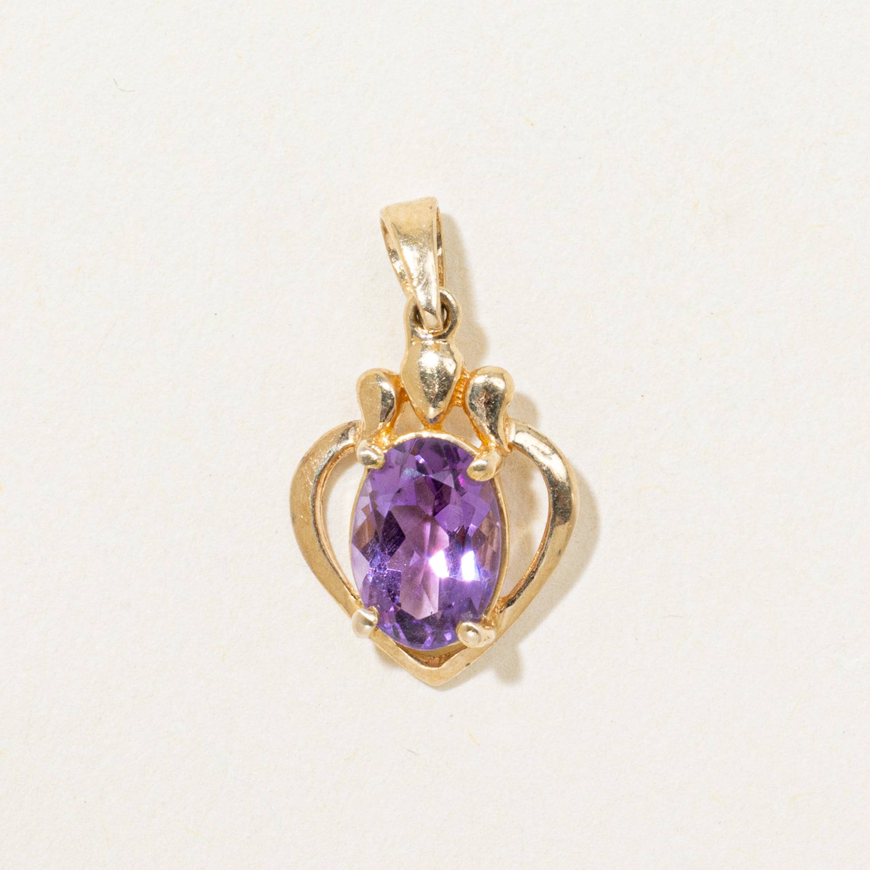 Amethyst Heart Pendant | 0.60ct