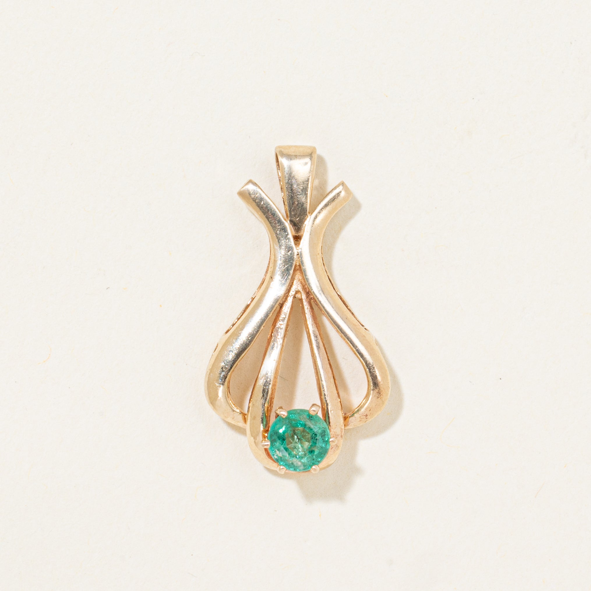 Emerald Openwork Pendant | 0.31ct