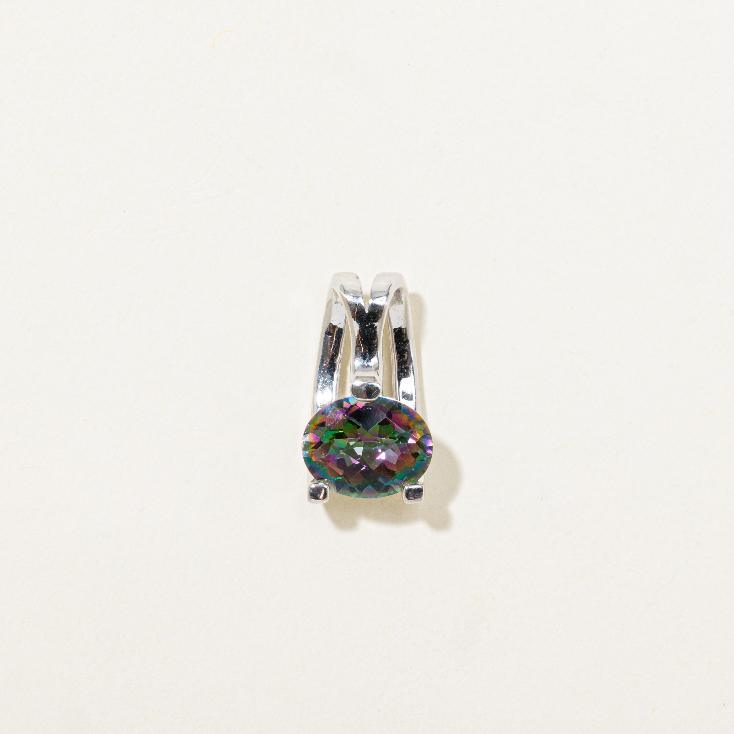 Oval Cut Mystic Topaz Pendant | 5.08ct