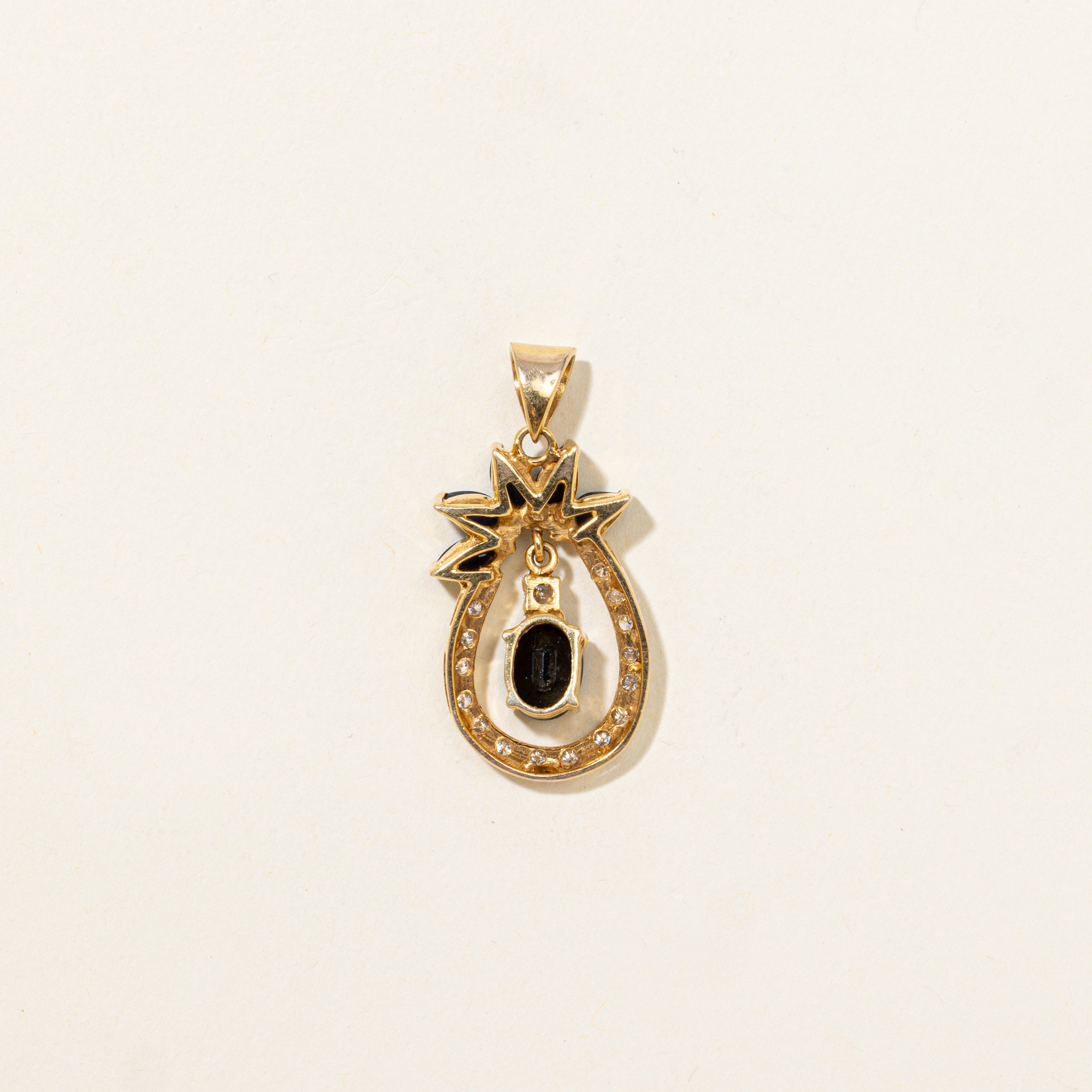 18k Sapphire & Diamond Floating Pendant | 2.31ctw, 0.30ctw