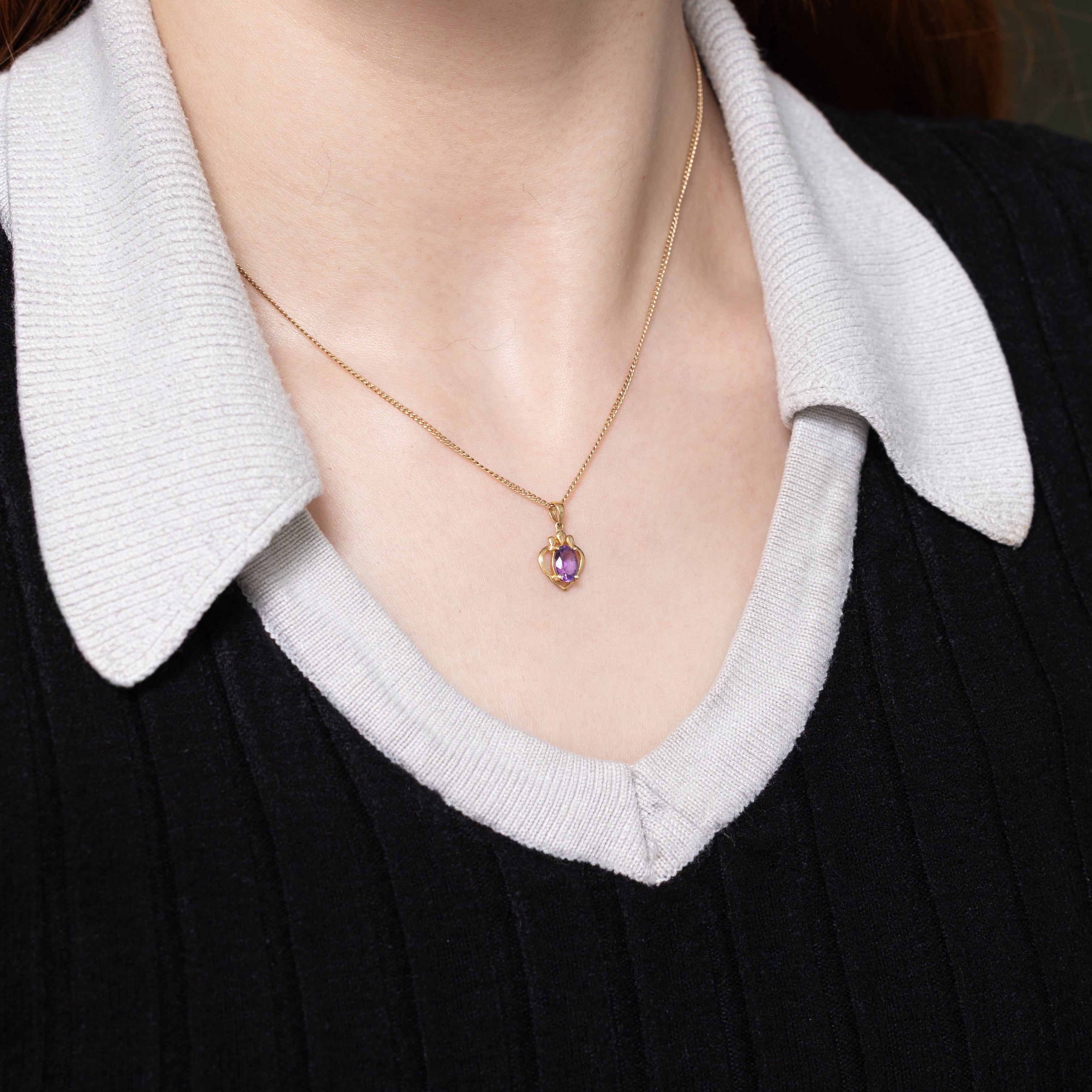 Amethyst Heart Pendant | 0.60ct