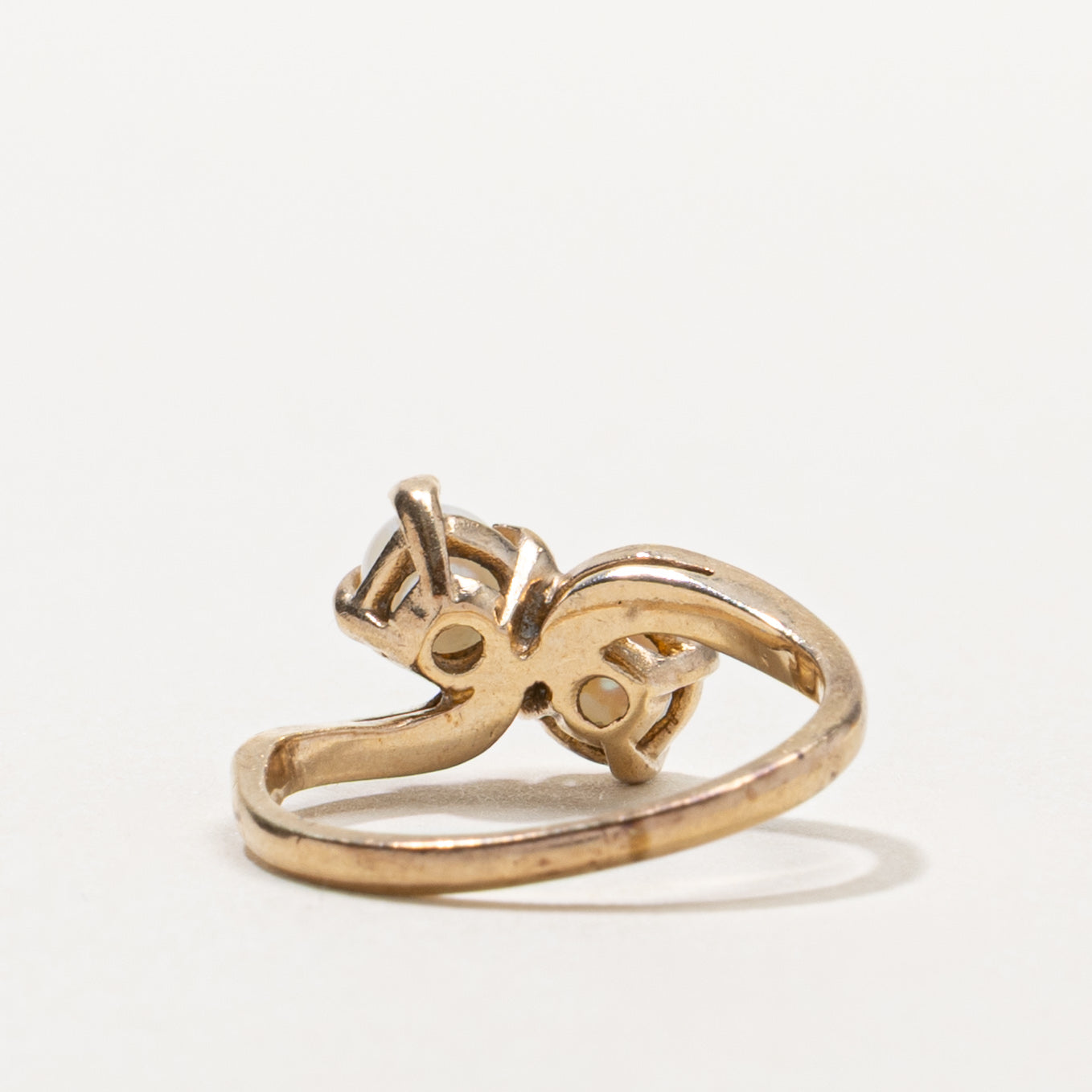10k Pearl Toi et Moi Ring | SZ 5.5