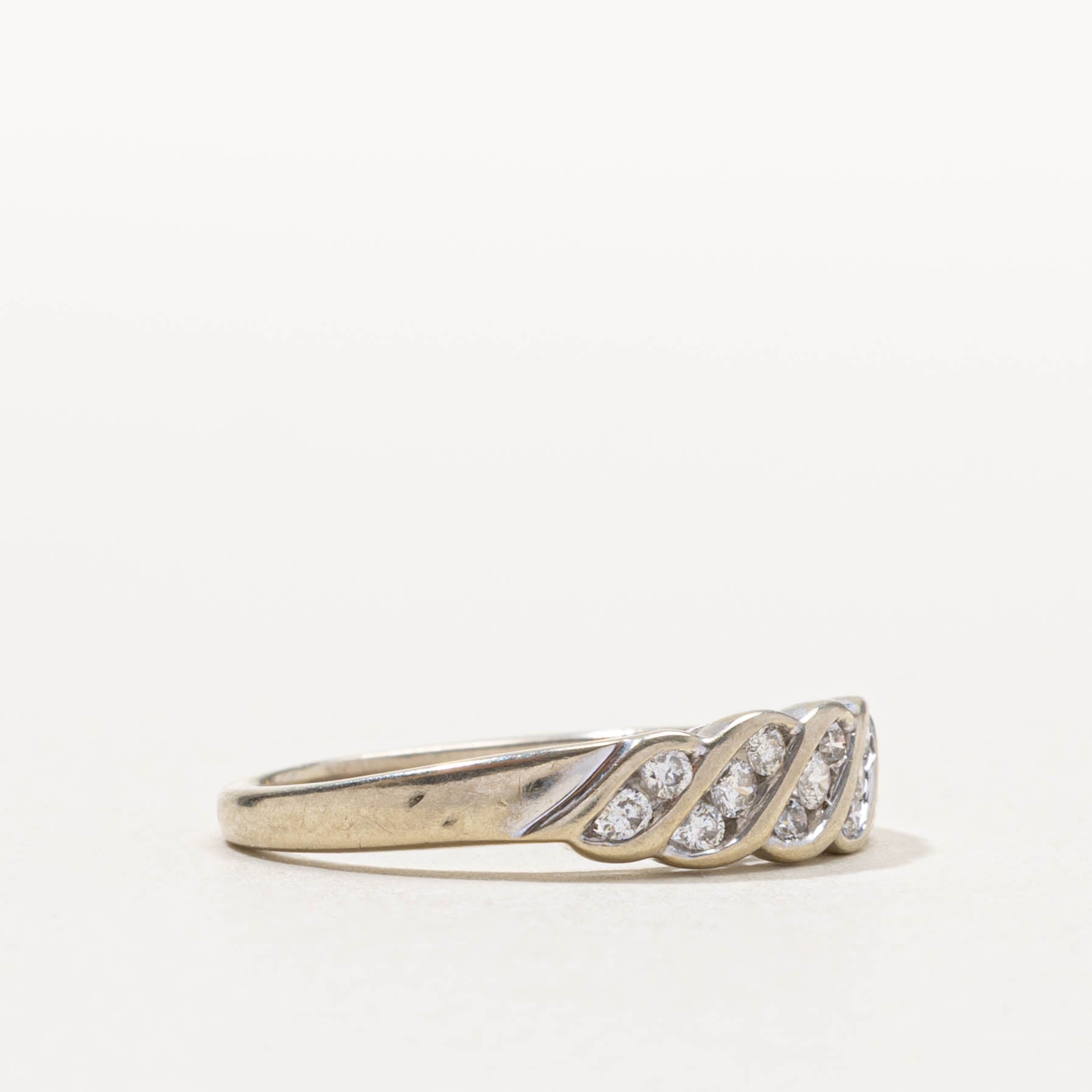 10k Multi Row Diagonal Diamond Band | SZ 6.5