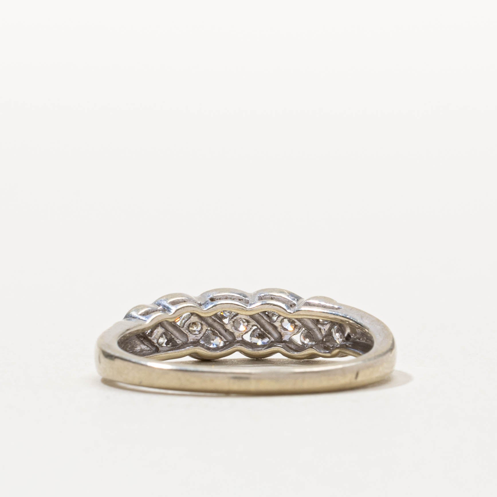 10k Multi Row Diagonal Diamond Band | SZ 6.5