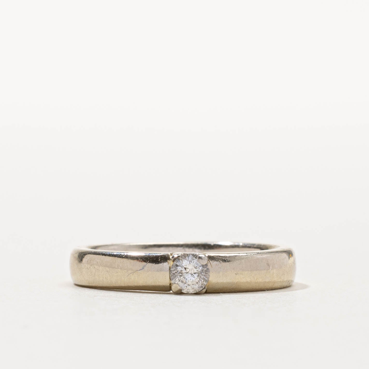 14k Flush Set Diamond Band | 3.50mm | SZ 6
