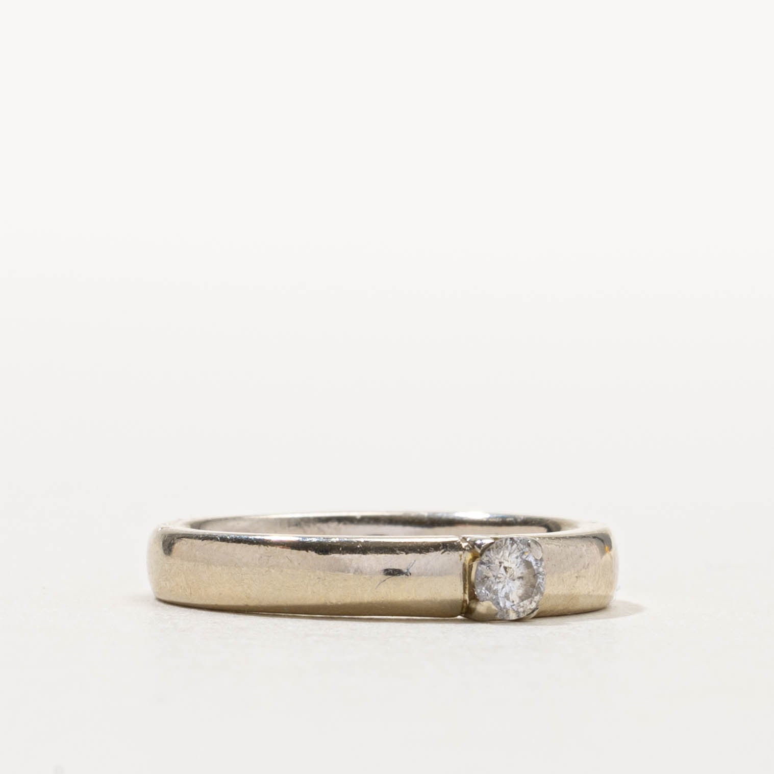 14k Flush Set Diamond Band | 3.50mm | SZ 6