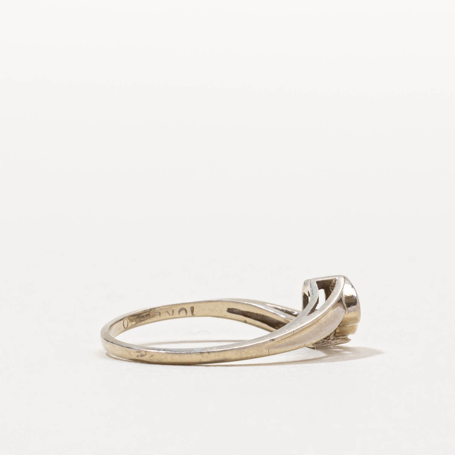 10k Diamond Heart Bypass Ring | SZ 3.75
