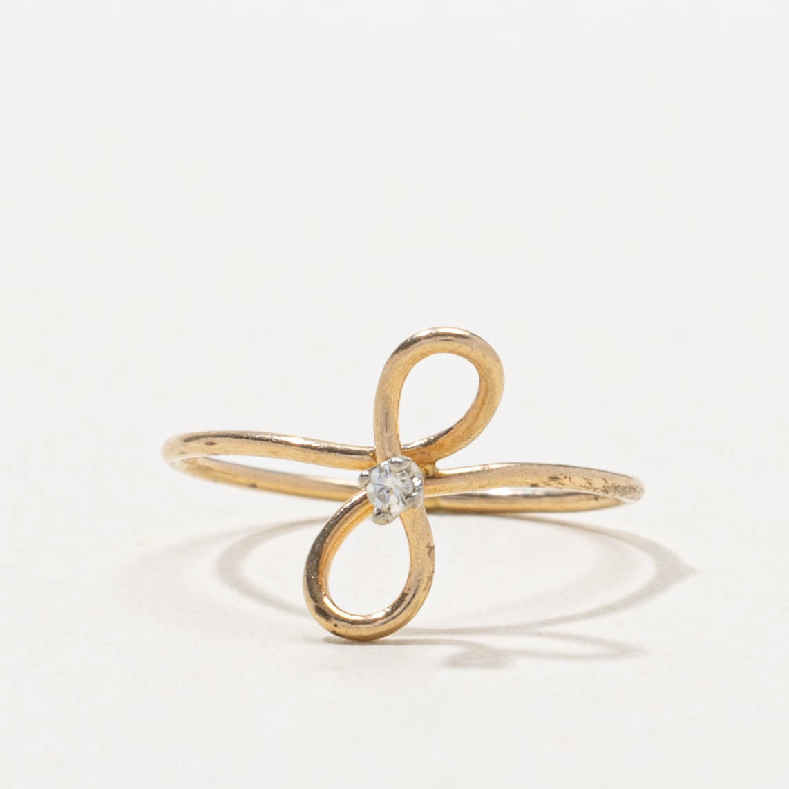 10k Diamond Infinity Openwork Ring | SZ 3.5