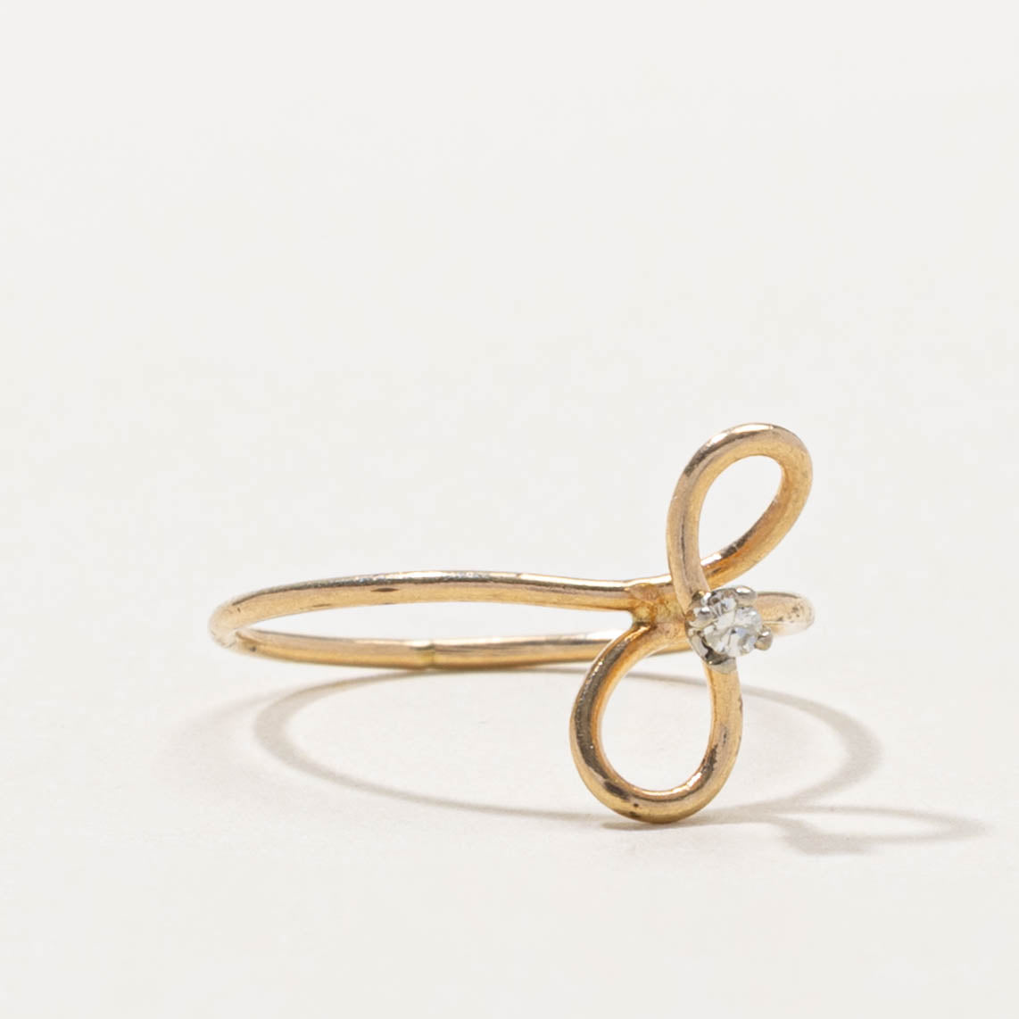10k Diamond Infinity Openwork Ring | SZ 3.5