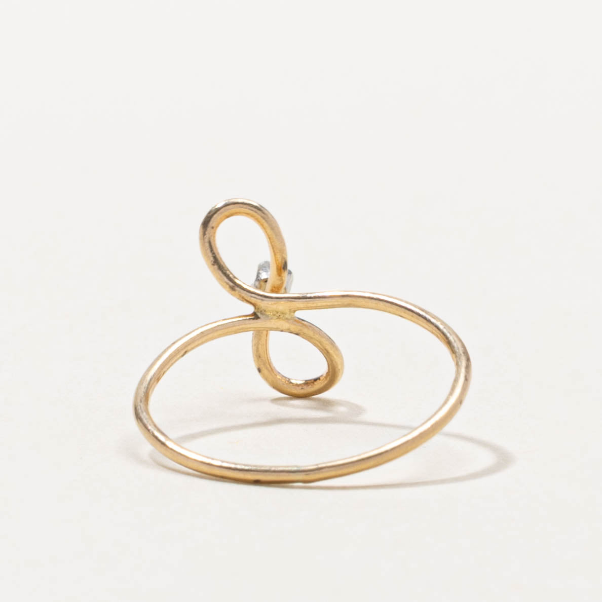 10k Diamond Infinity Openwork Ring | SZ 3.5
