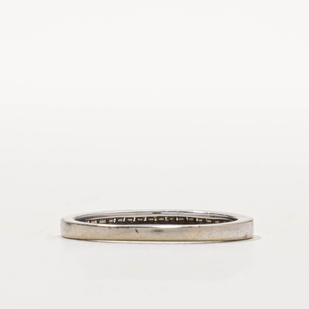 10k Semi-Eternity Diamond Milgrained Band | SZ 7