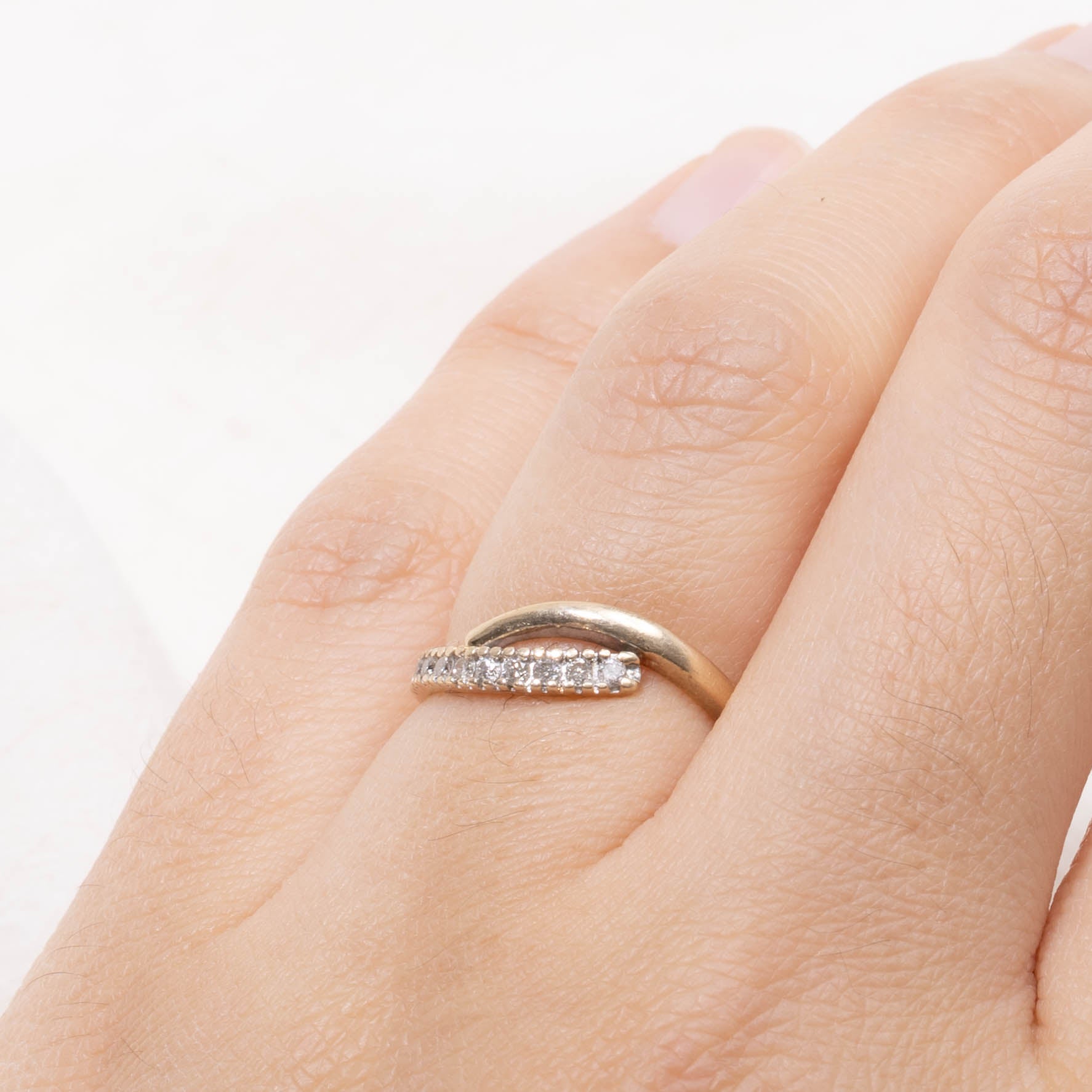 10k Diamond Waterfall Ring | SZ 4