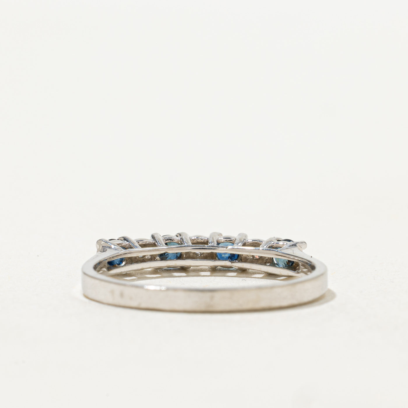 Semi Eternity Sapphire & Diamond Band | SZ 6.25