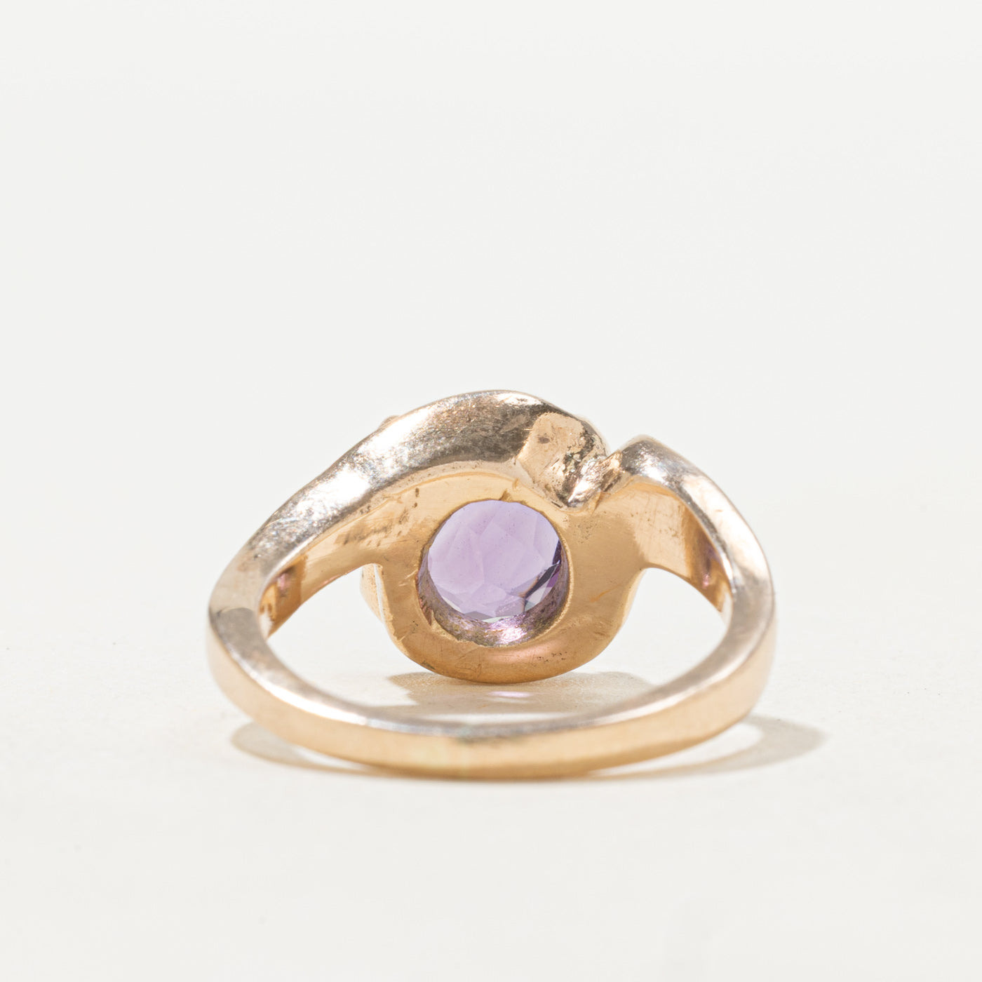 Bague solitaire en améthyste | 1,60 ct | Taille 5,5