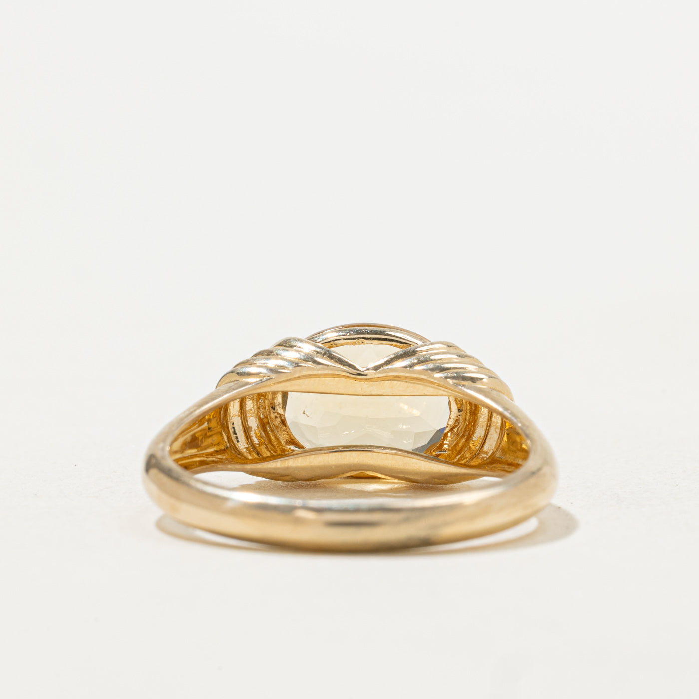 Bague de famille « Mejuri » en citrine | 1,70 ct | Taille 7