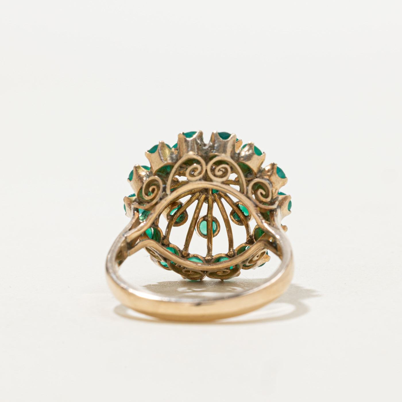 Chalcedony Round Cluster Cocktail Ring | 1.34ctw | SZ 7.0