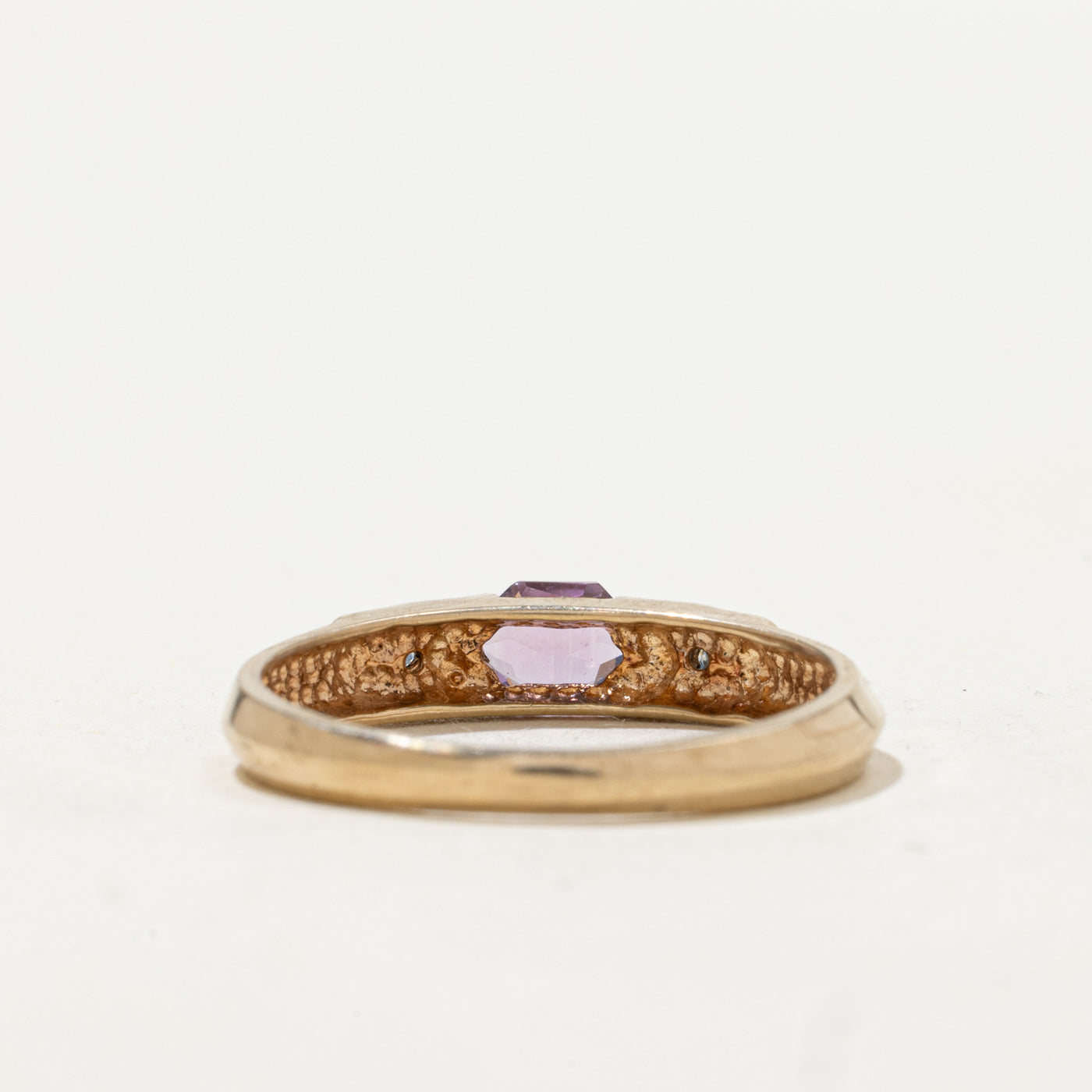 Amethyst Textured Ring | SZ 6.5