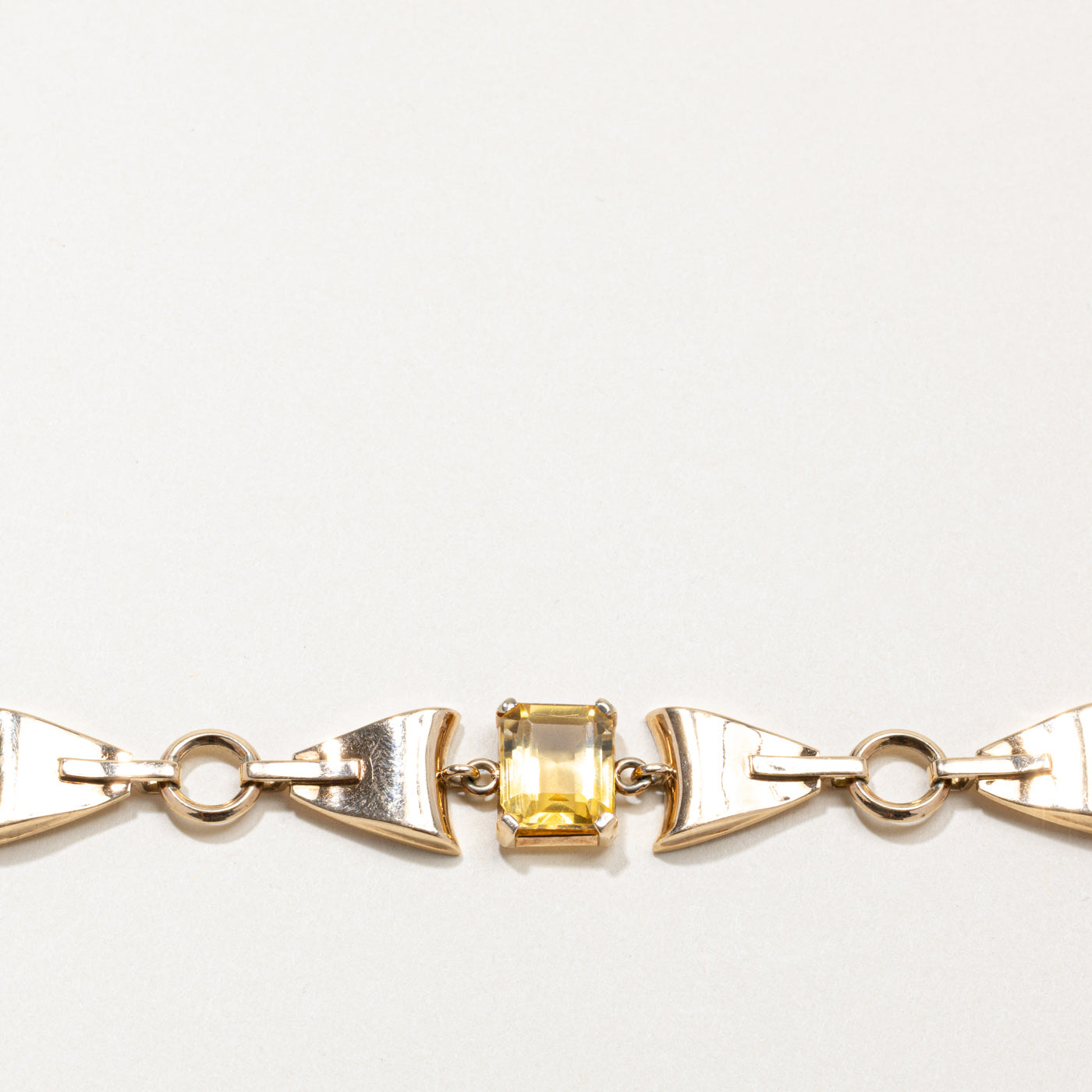 ‘Birks’ 14k Citrine Geometric Bracelet | 14.40ctw