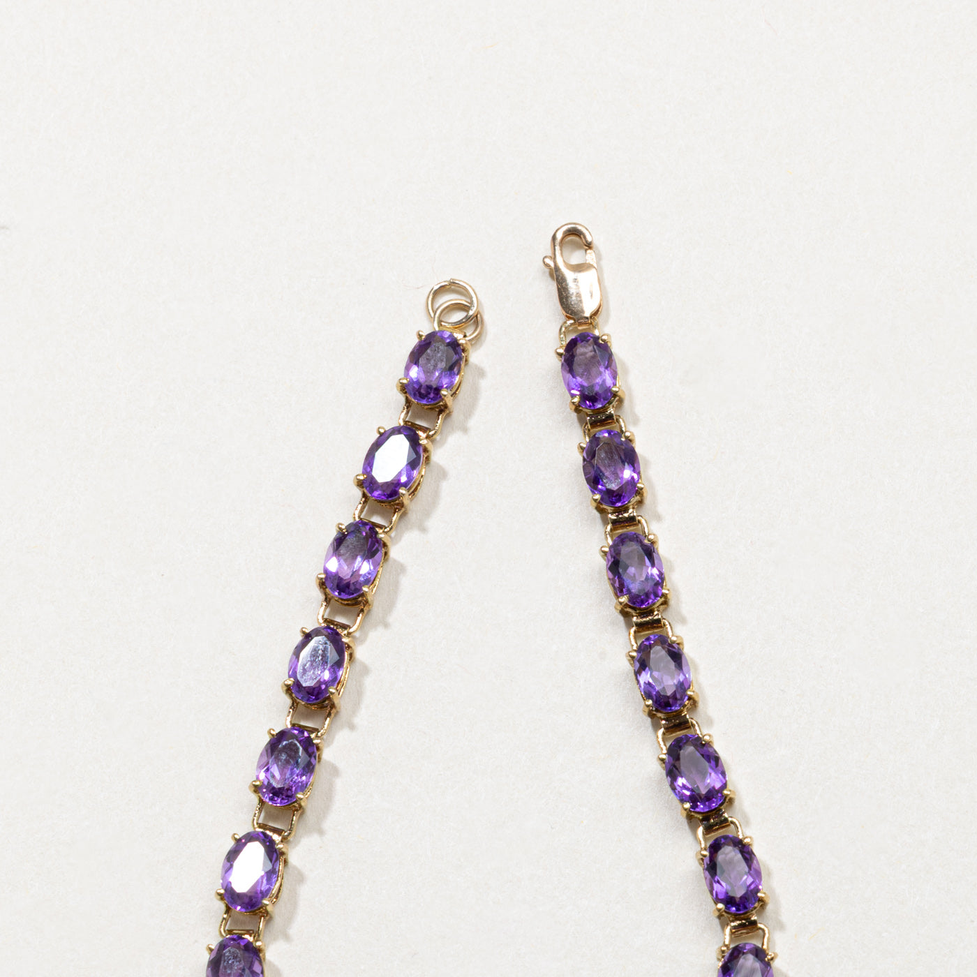 14k Amethyst Gemstone Bracelet | 6.00ctw