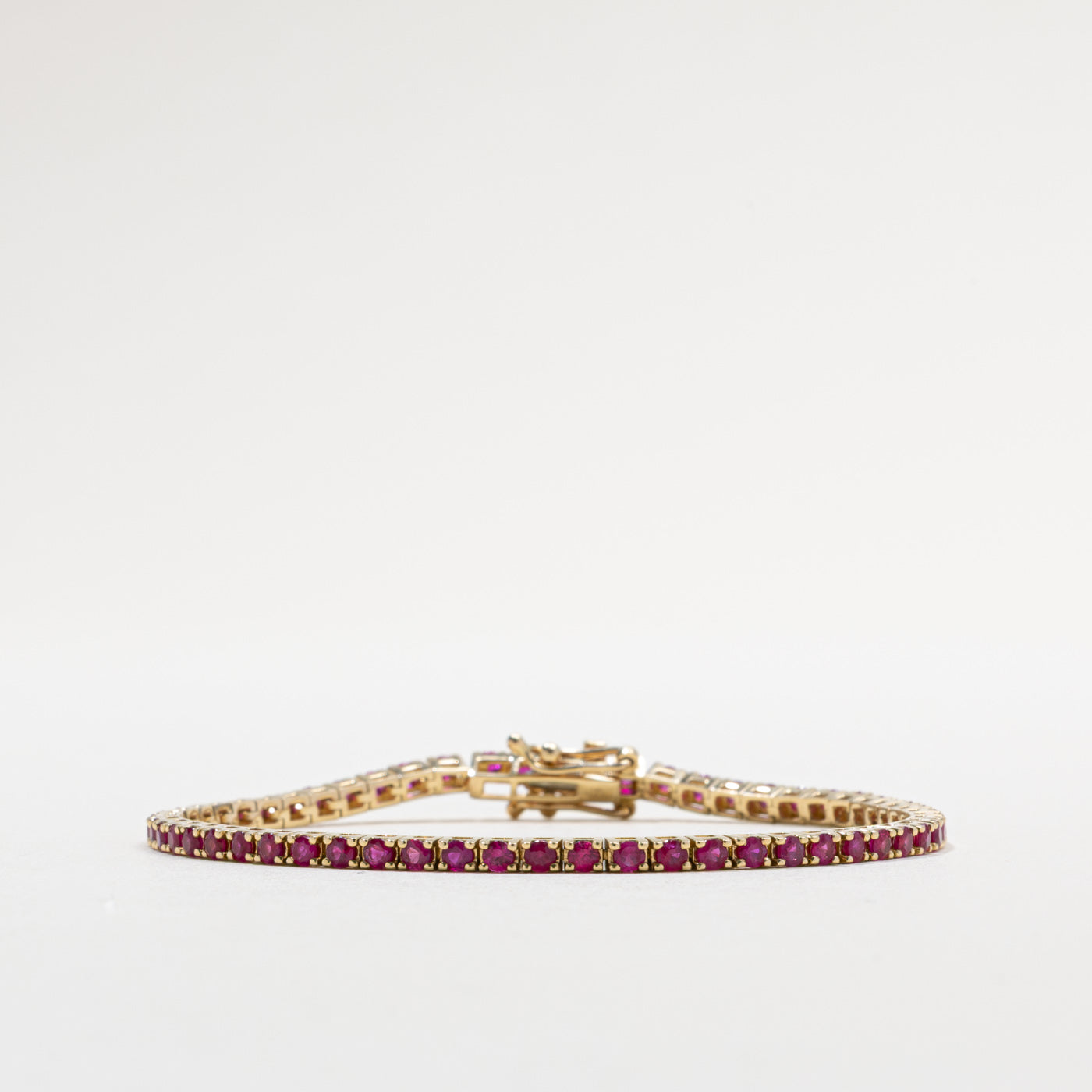 14k Ruby Tennis Bracelet | 1.75ctw