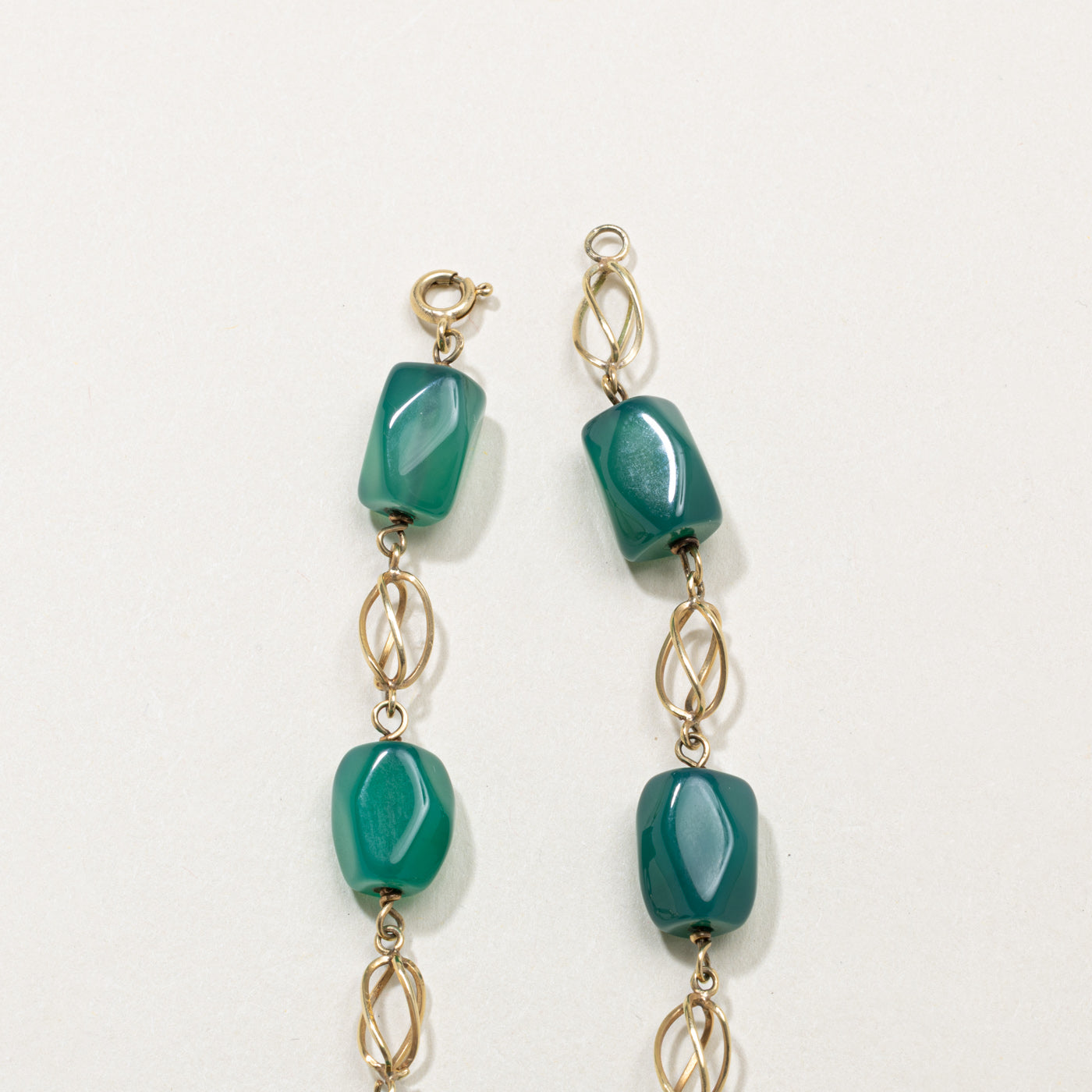 14k Chalcedony Geometric Bracelet | 33.50ctw