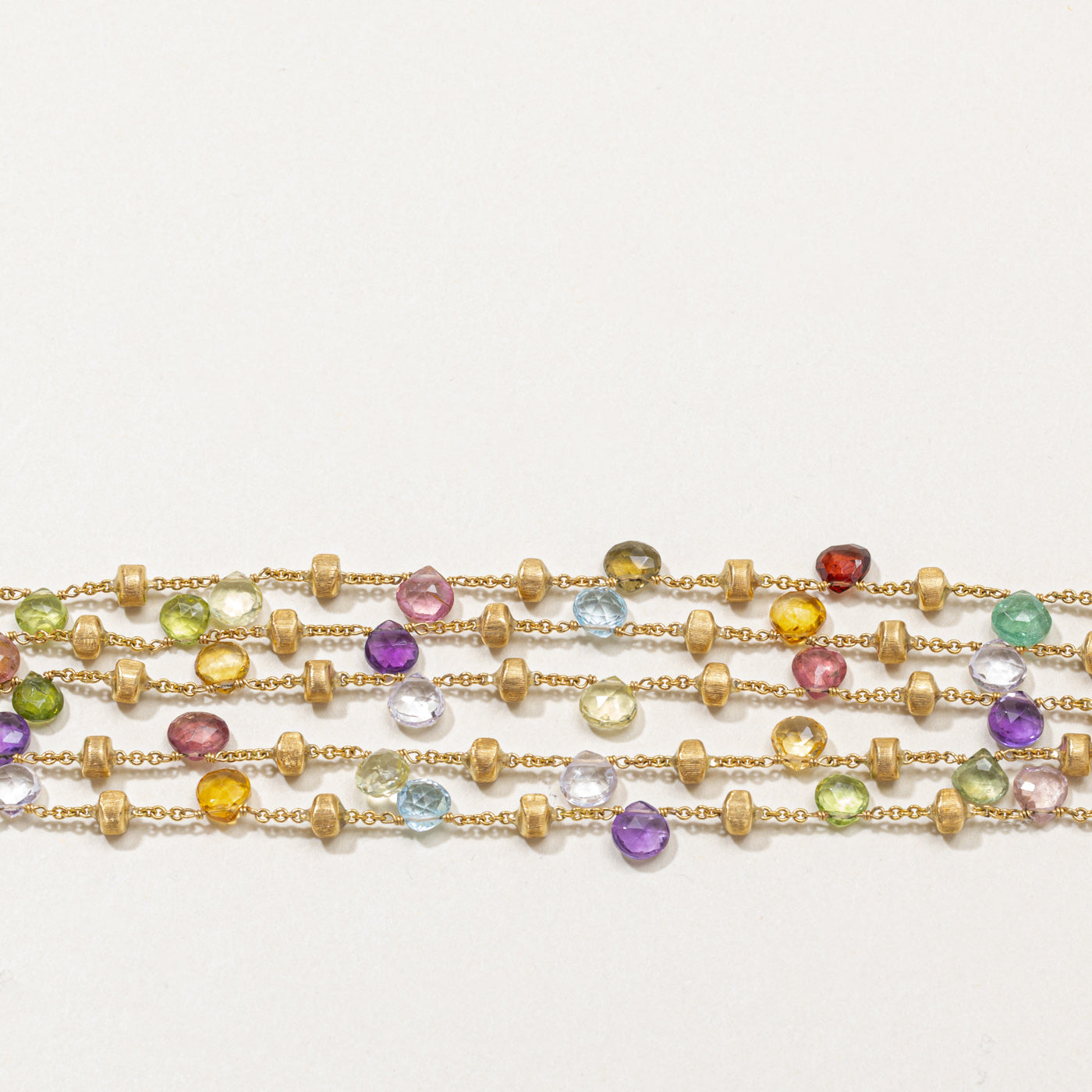‘Marco Bicego’ 18k Paradise Five Strand Gemstone Bracelet | 24.00ctw