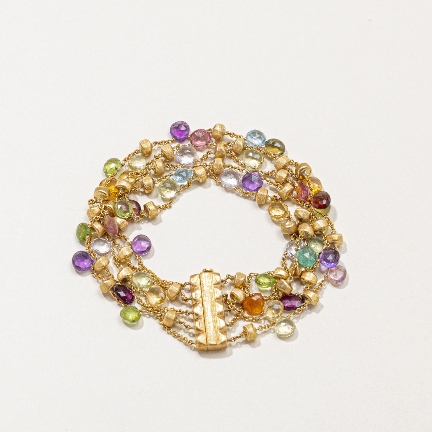 ‘Marco Bicego’ 18k Paradise Five Strand Gemstone Bracelet | 24.00ctw