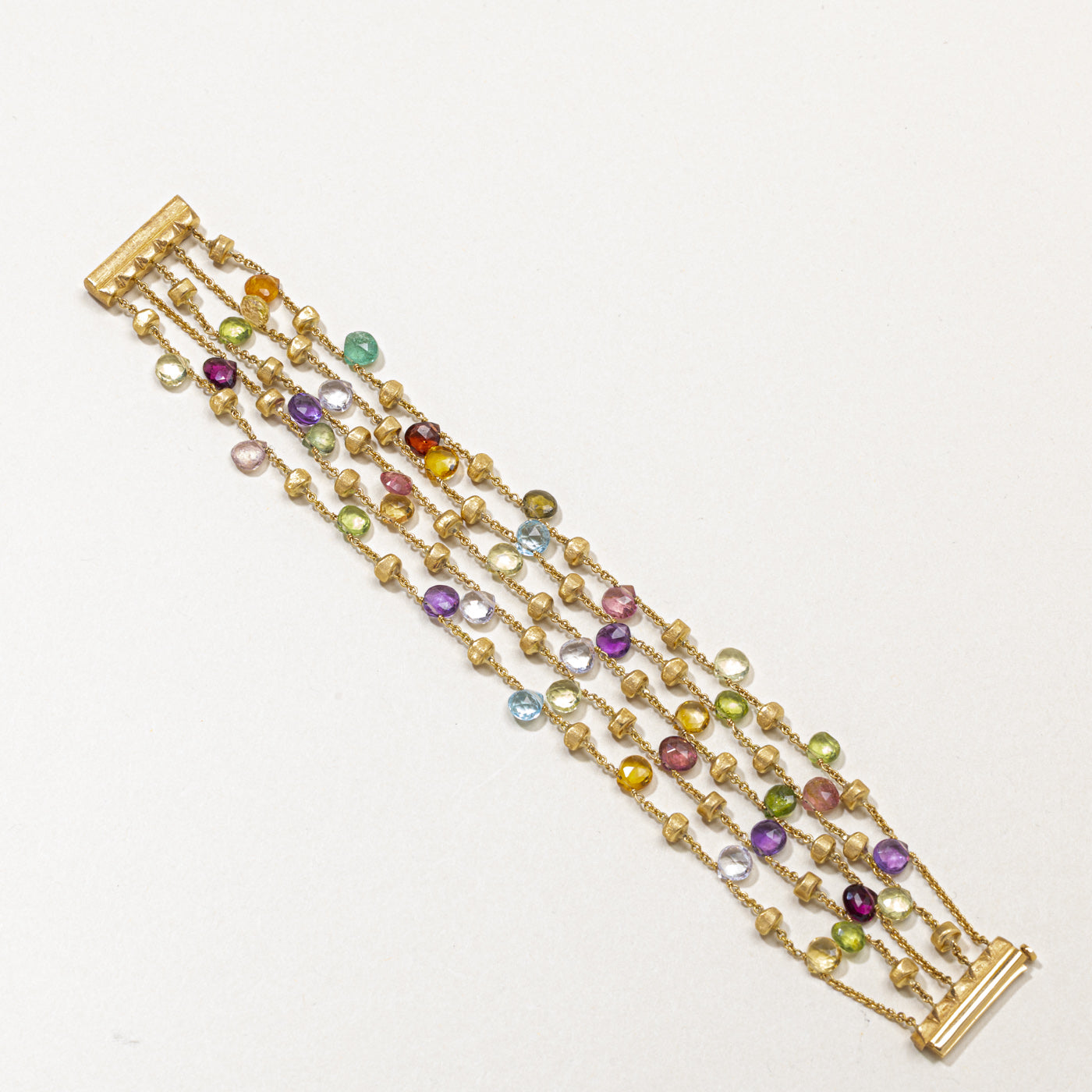 ‘Marco Bicego’ 18k Paradise Five Strand Gemstone Bracelet | 24.00ctw