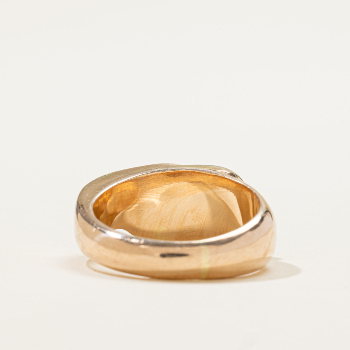 14k Bezel Set Onyx & Diamond Plain Teardrop Ring | 1.50ct, 0.06ctw | SZ 6.5