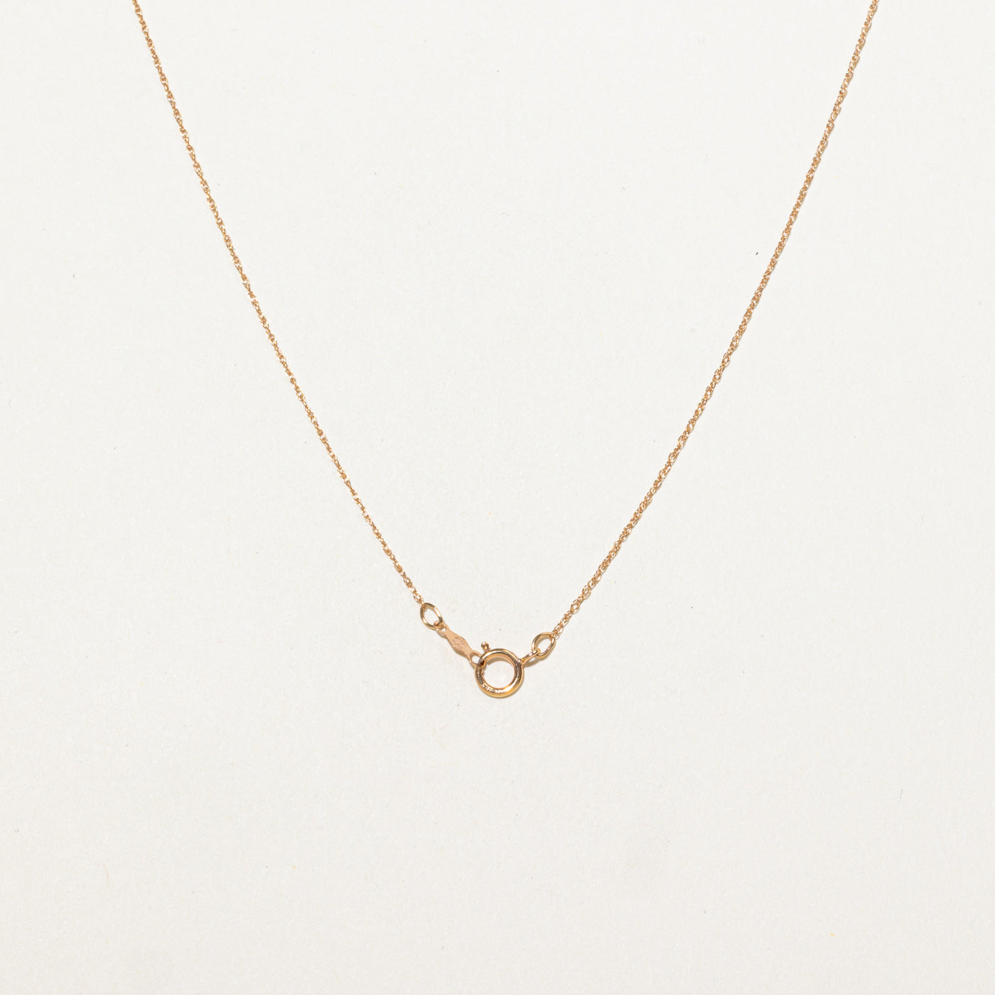 10K Rose Gold Diamond Swirl Pendant Necklace | 20"