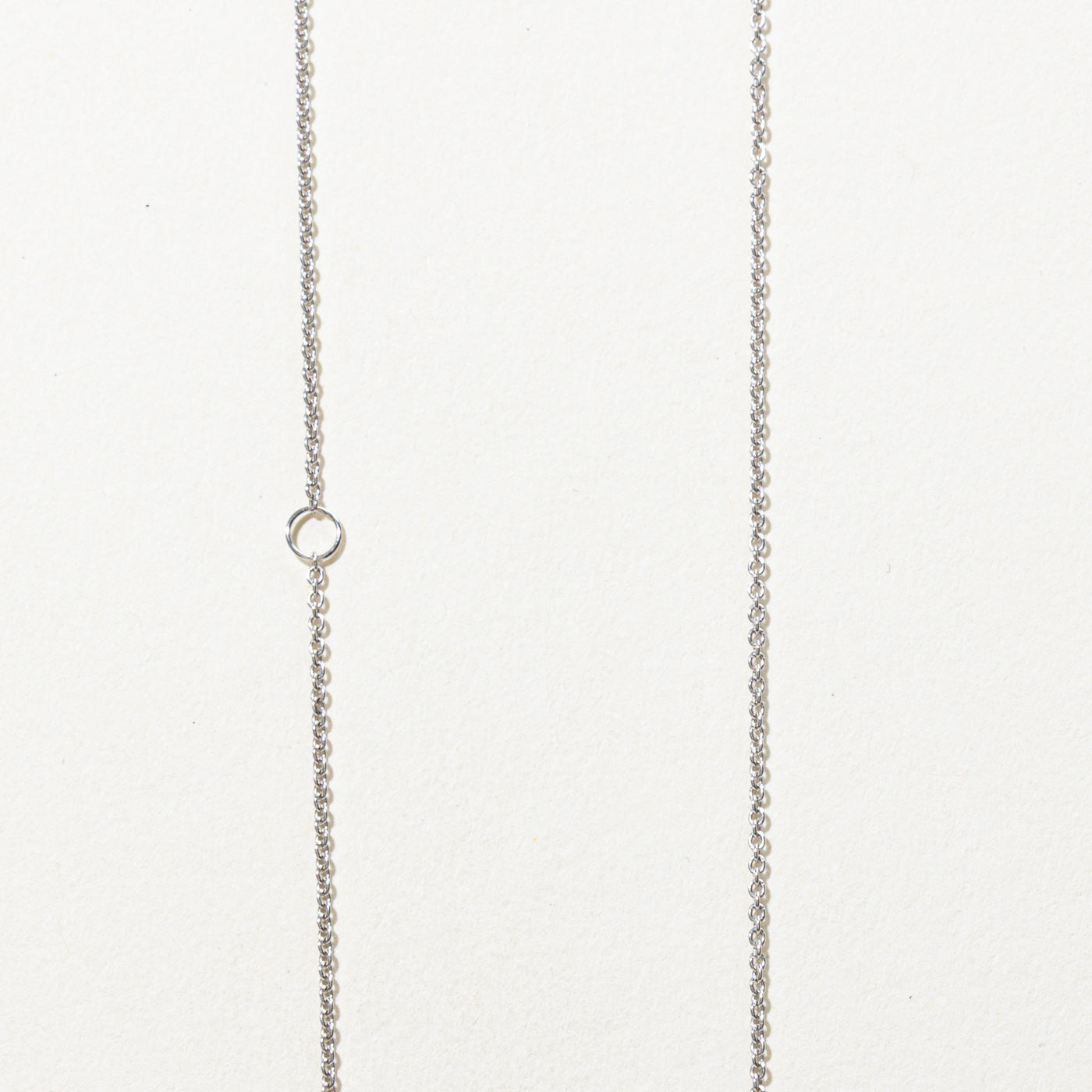 Collier pendentif fleur en diamant 14 carats | 51 cm