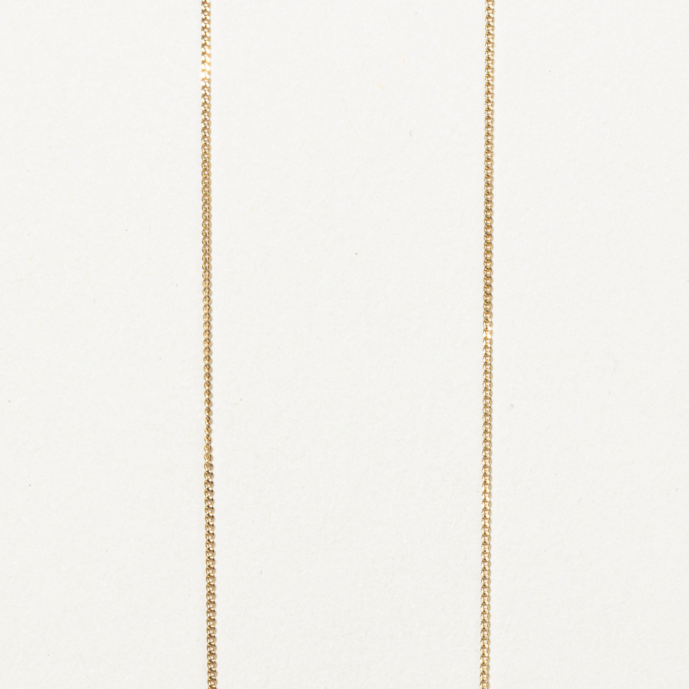 14K Diamond Geometric Bar Pendant Necklace | 15"