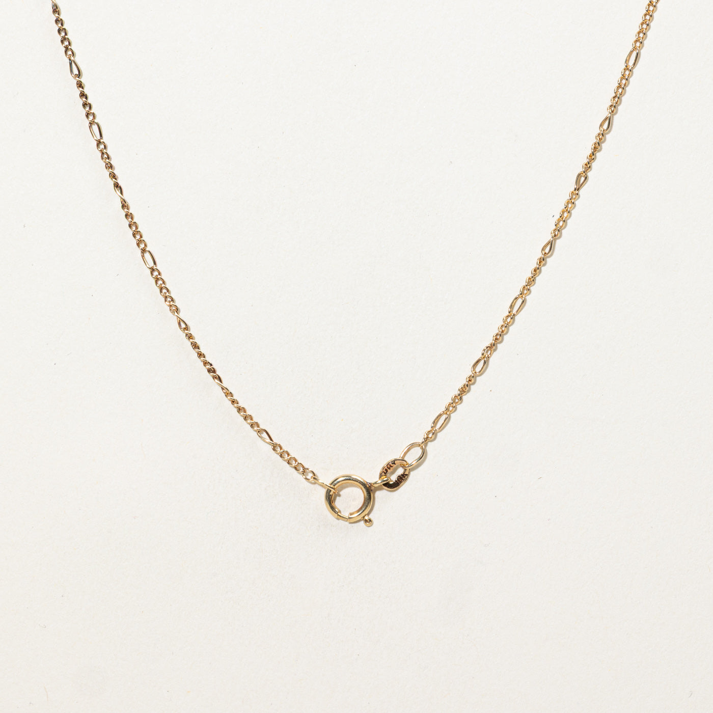 10K Diamond Crescent Cluster Pendant Necklace | 17"