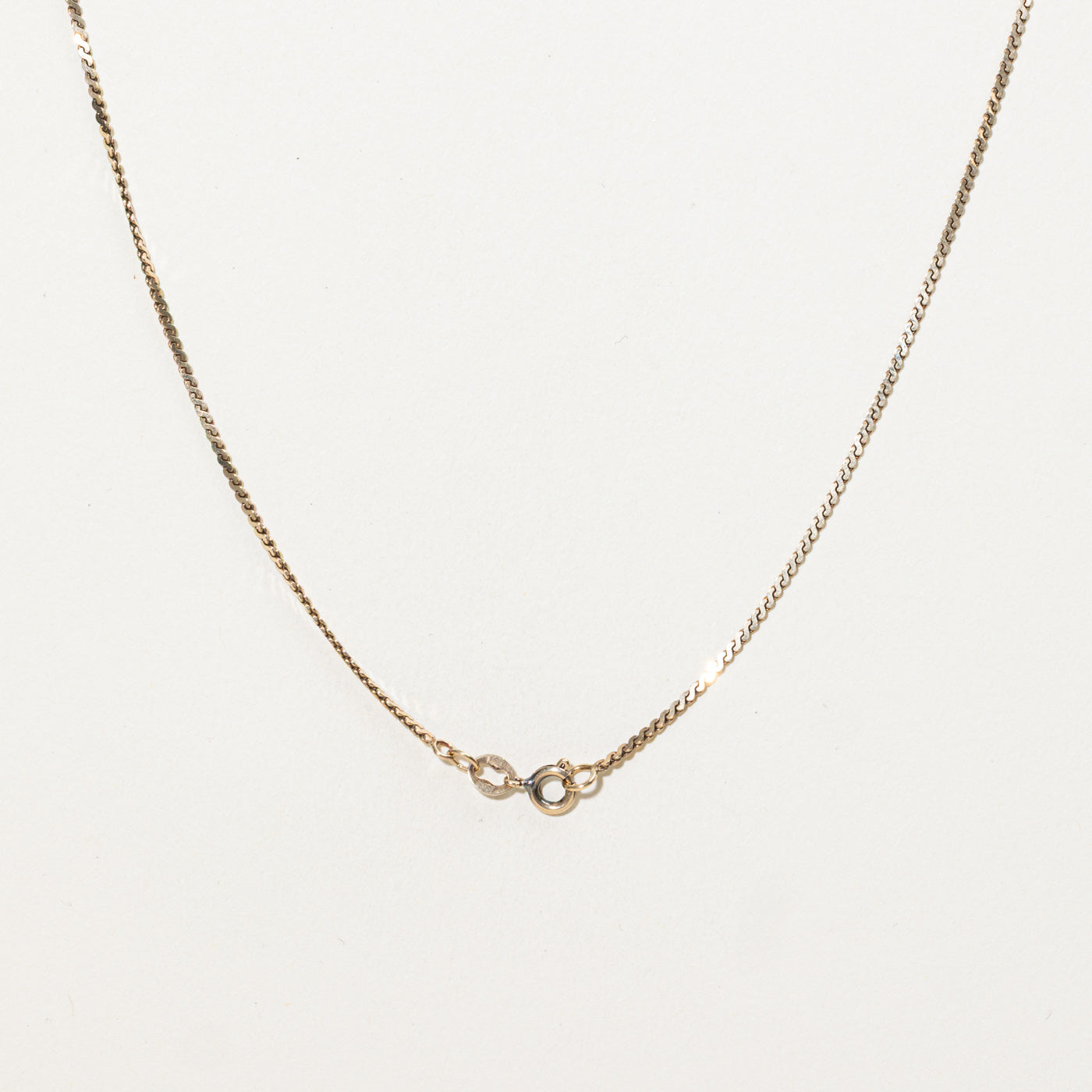 10K Diamond Wave Necklace | 18"