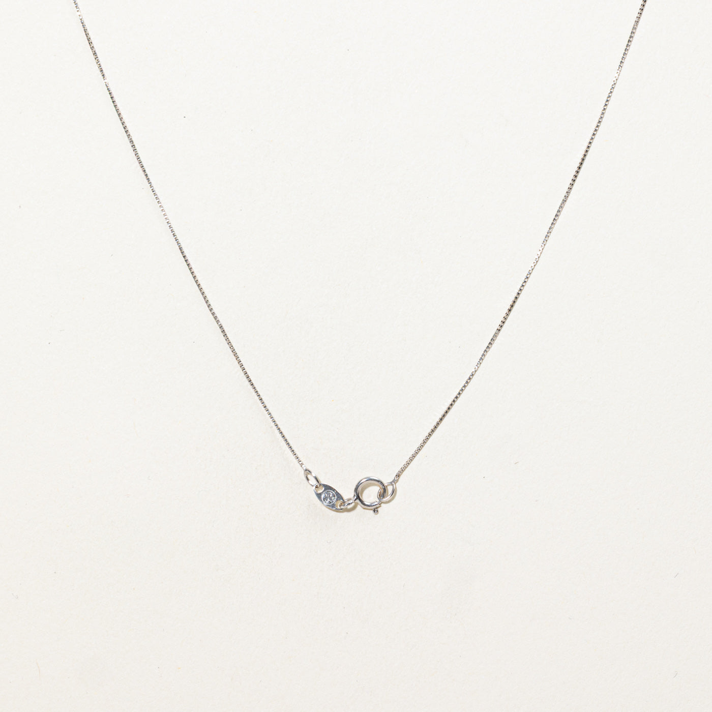 10K Solitaire Diamond Pendant Necklace | 22"