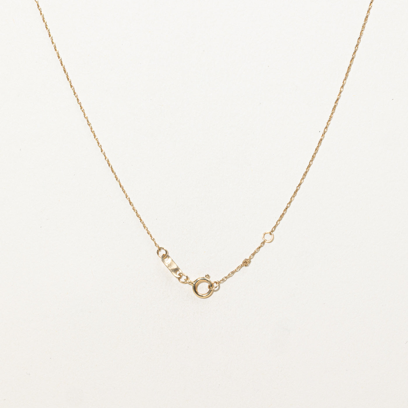10K Diamond "XO" Pendant Necklace | 17"