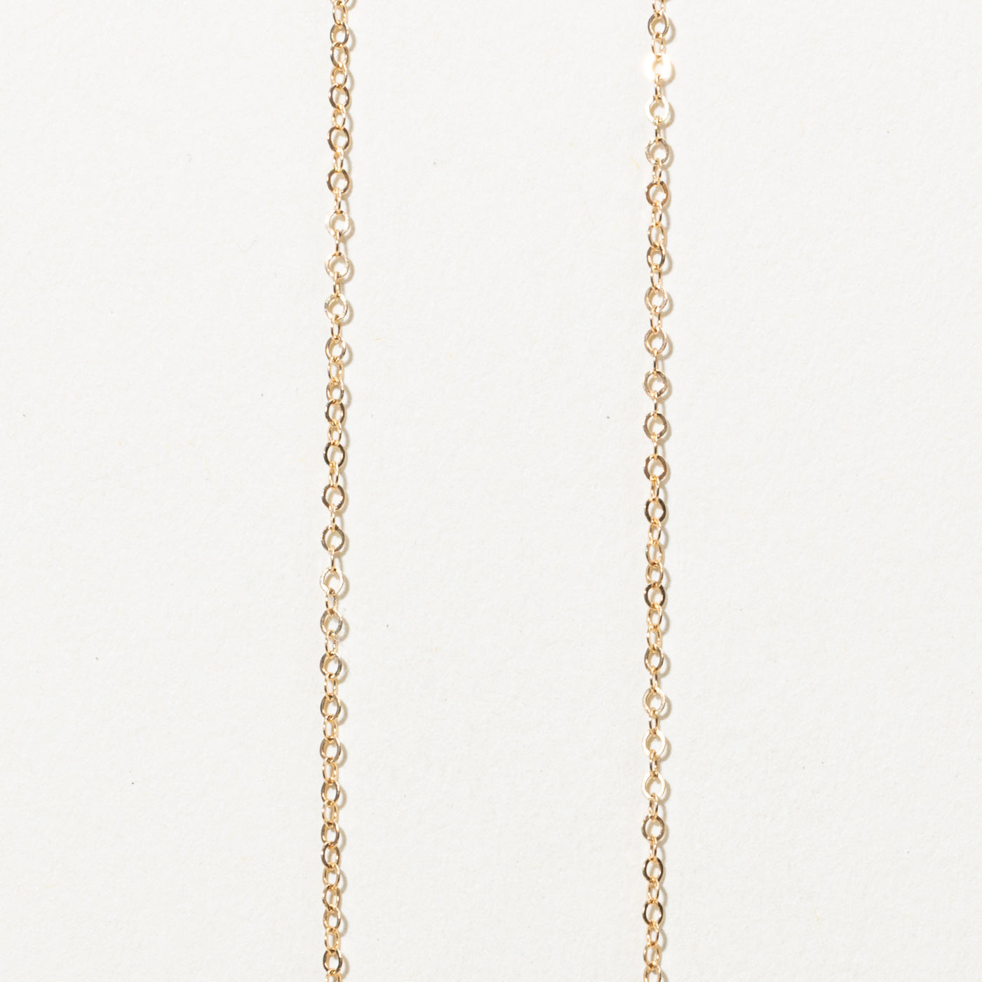 10K Diamond Flower Satellite Pendant Necklace | 15"
