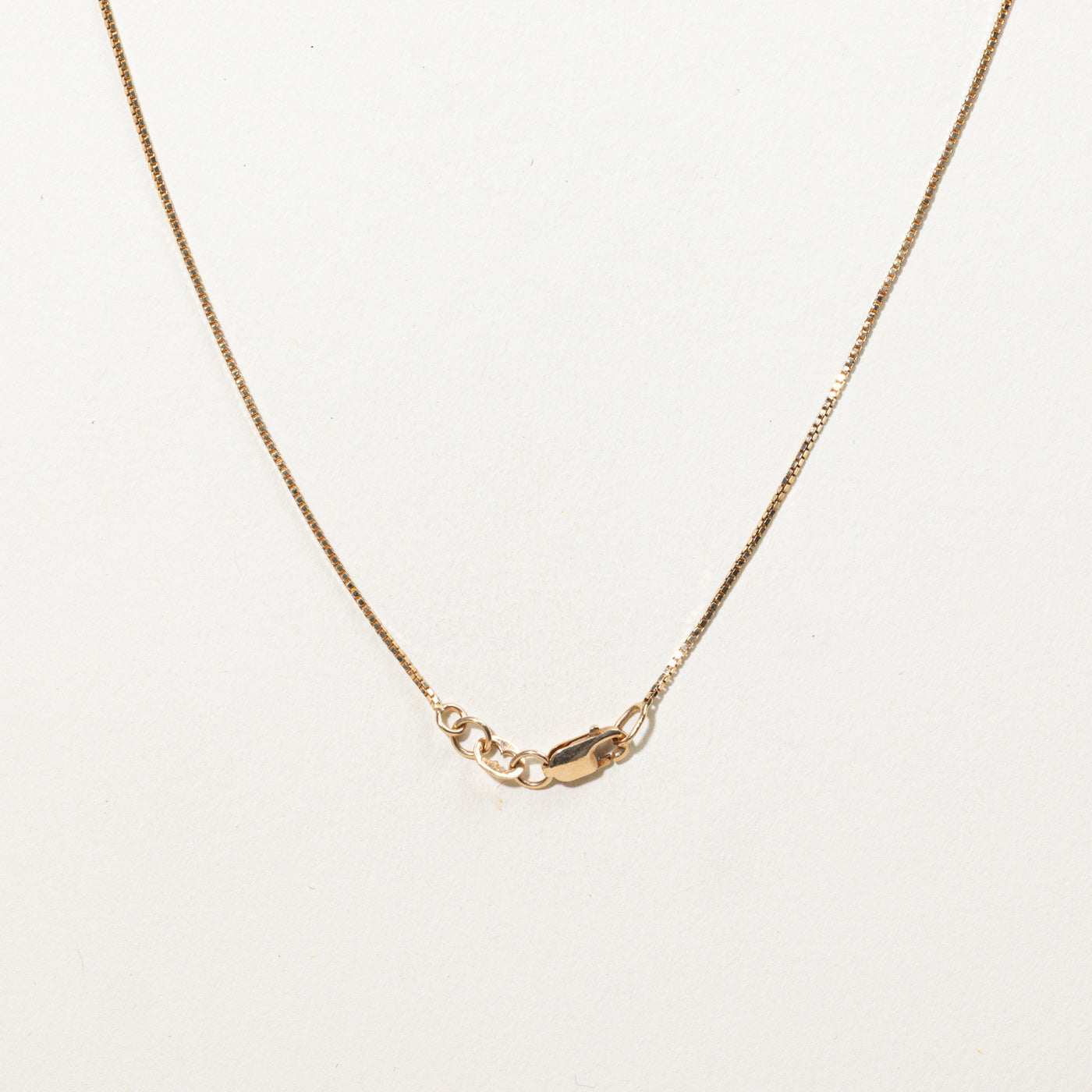 10K Solitaire Diamond Pendant Necklace | 18"