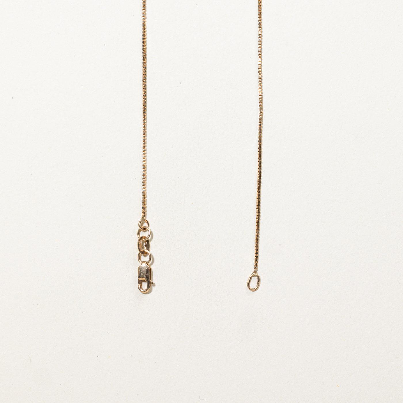 10K Solitaire Diamond Pendant Necklace | 18"