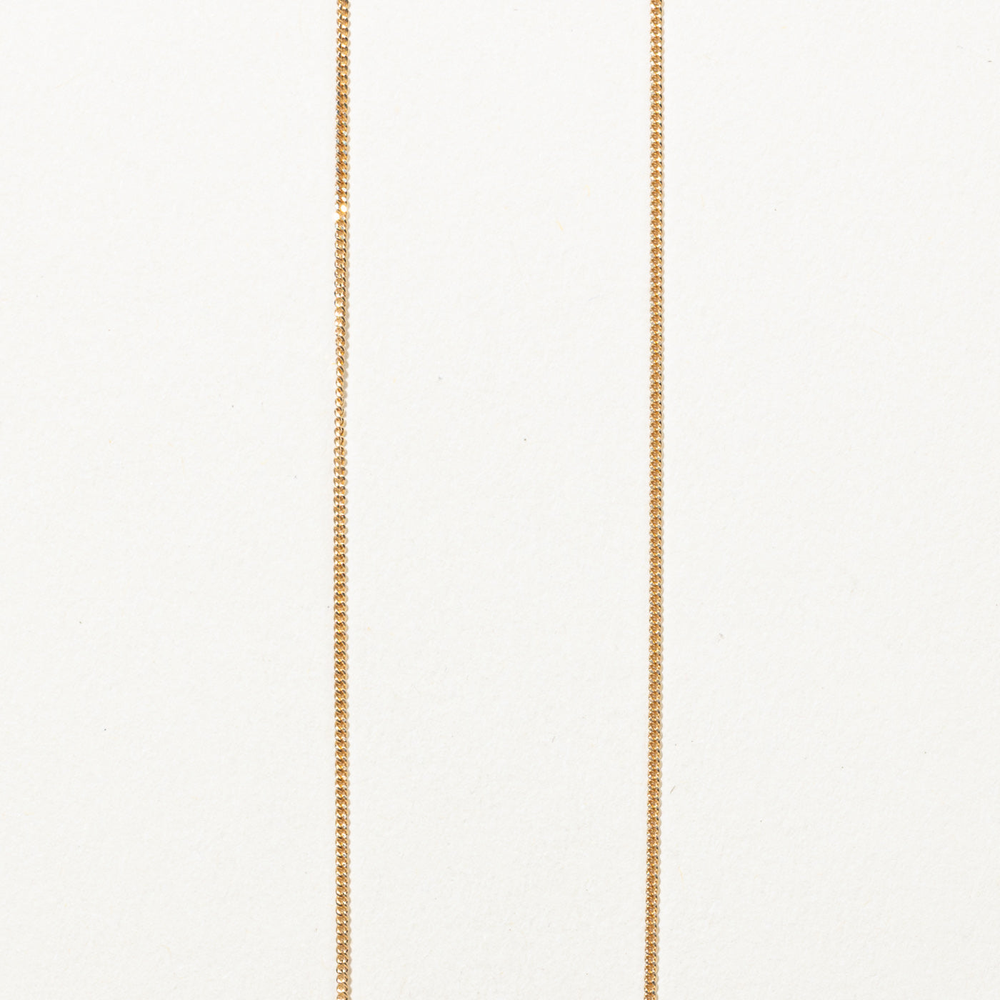 14k Yellow Gold Curb Link Chain | 18"